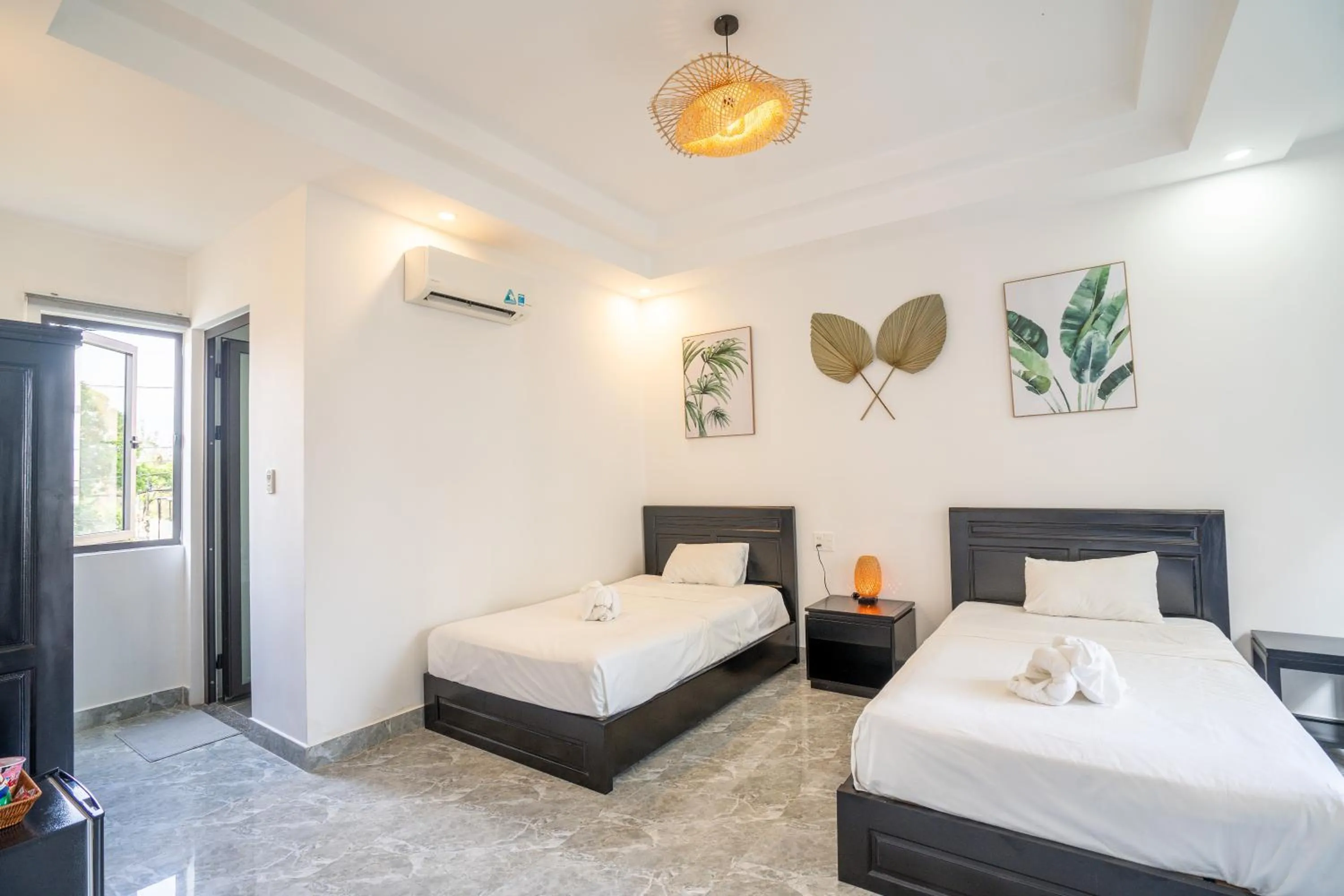 Twin Room with City View - single occupancy in Beach Palm Villa Hoi An