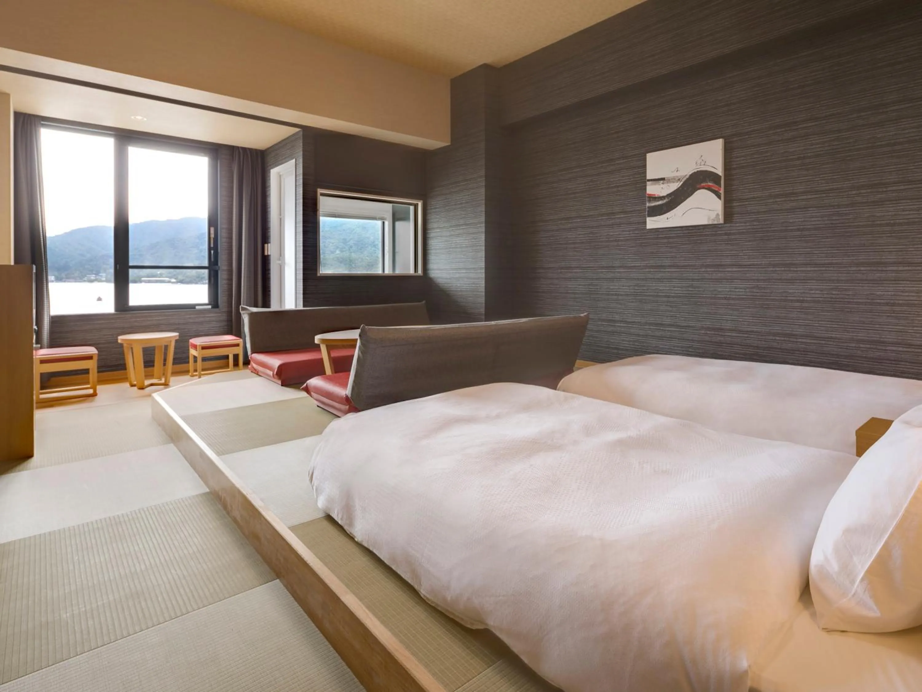 Executive Twin Room in Grandvrio Hotel Miyajima Wakura - ROUTE INN HOTELS -