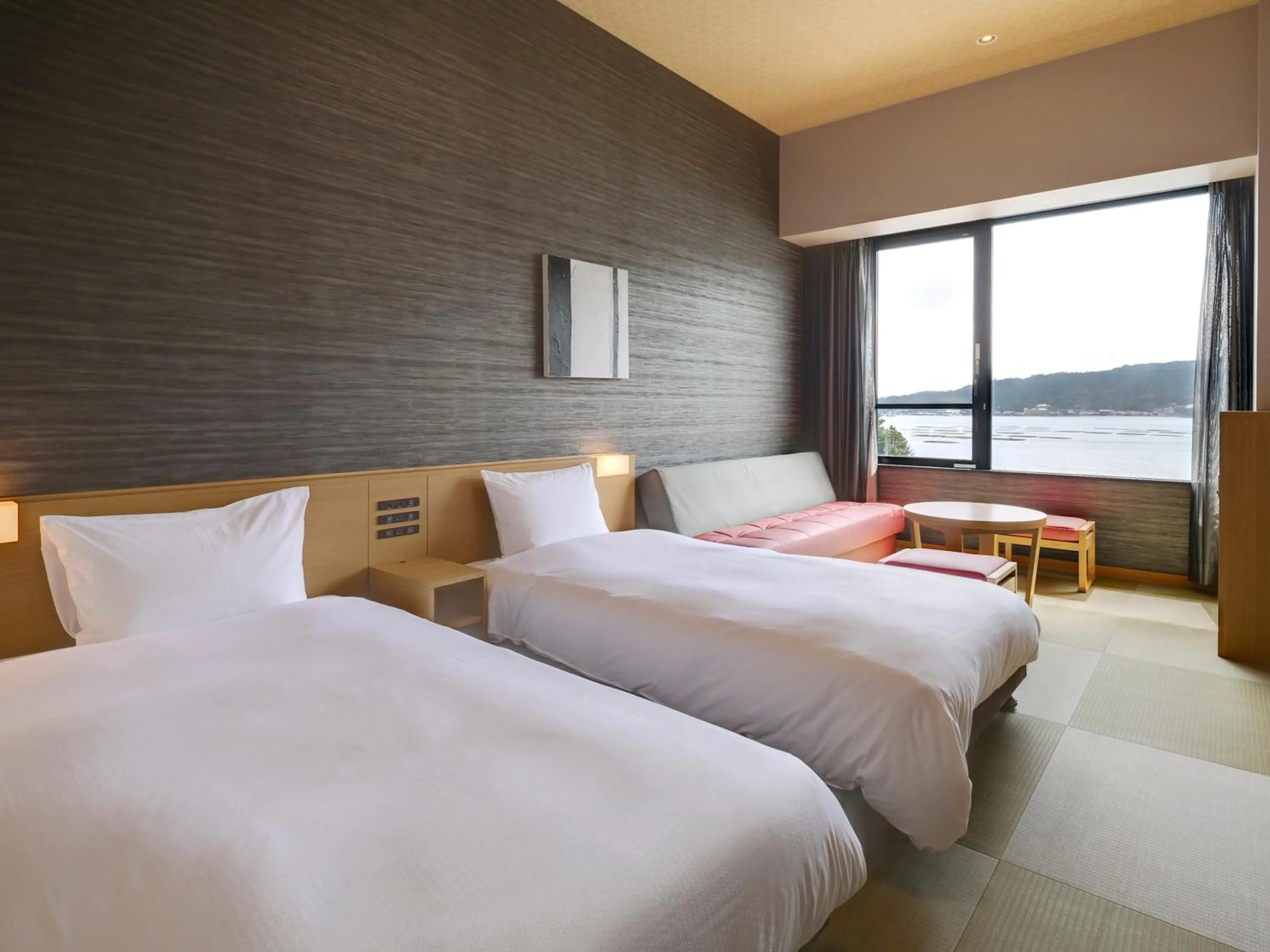 Superior Twin Room with Sea View - single occupancy in Grandvrio Hotel Miyajima Wakura - ROUTE INN HOTELS -