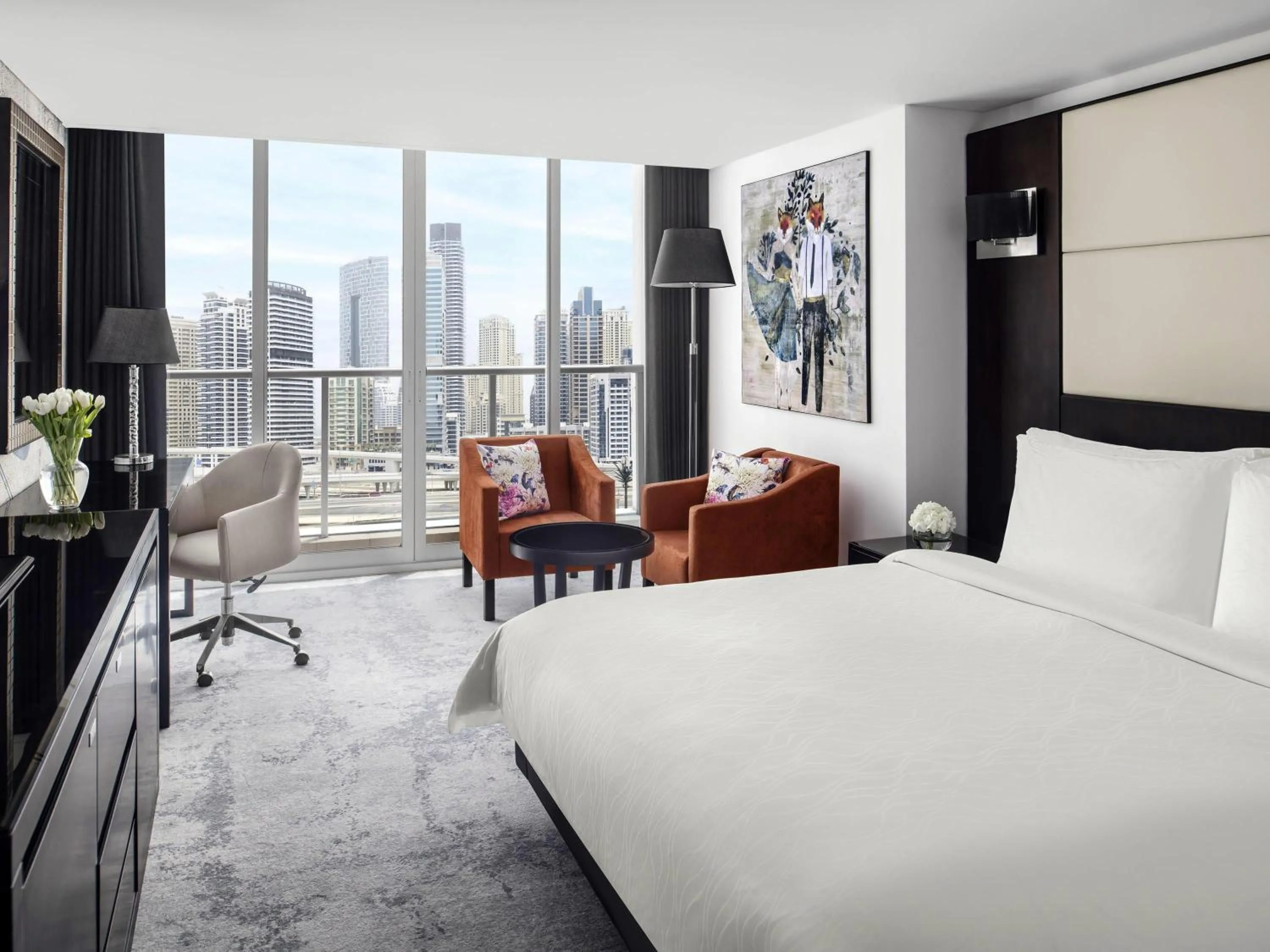 Superior King Room with Lake View - Includes daily access to Riva Beach Club with free shuttle service in Mövenpick Hotel Jumeirah Lakes Towers Dubai