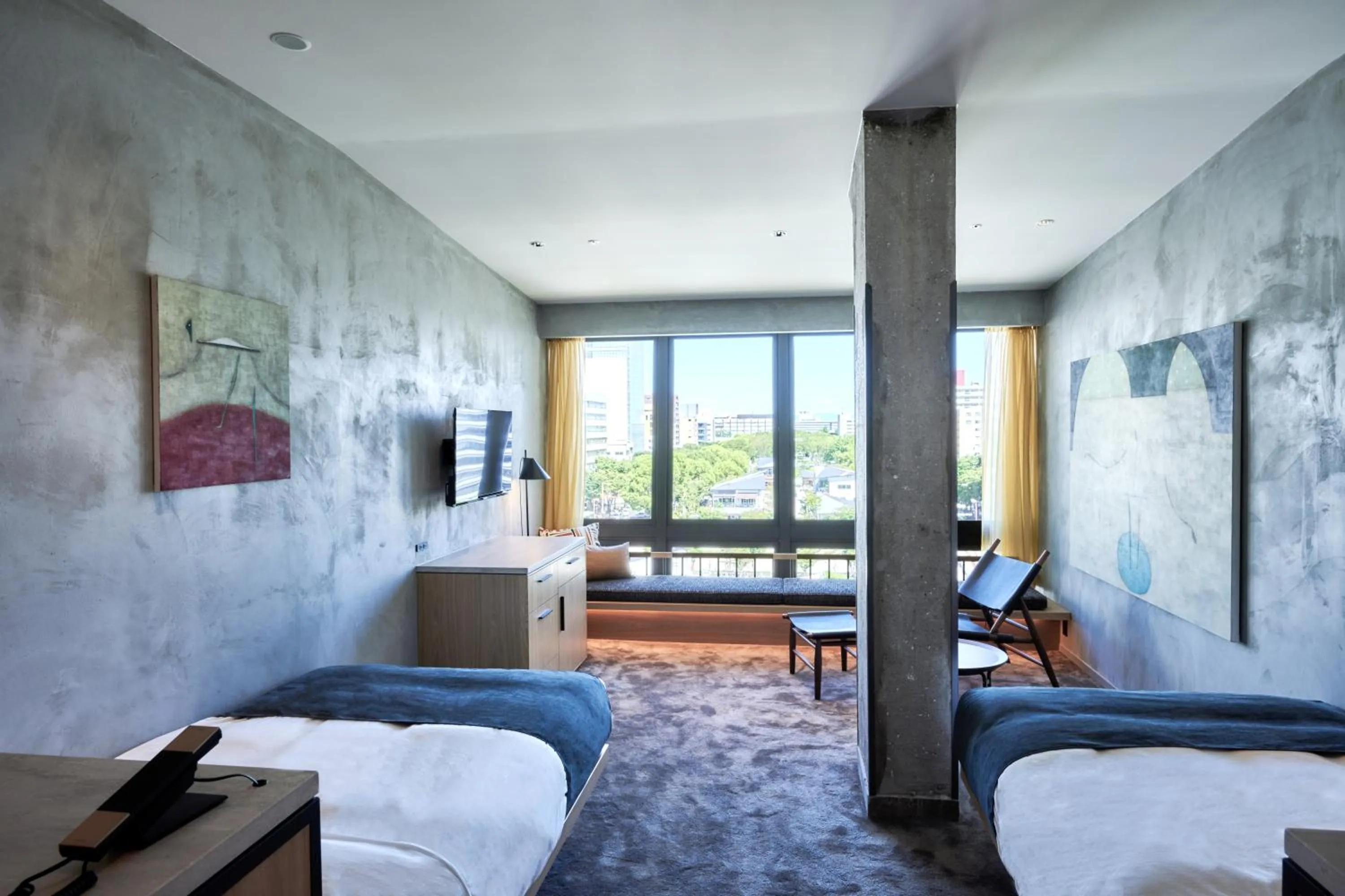 Twin Room with Forest View in The Tower Hotel Nagoya