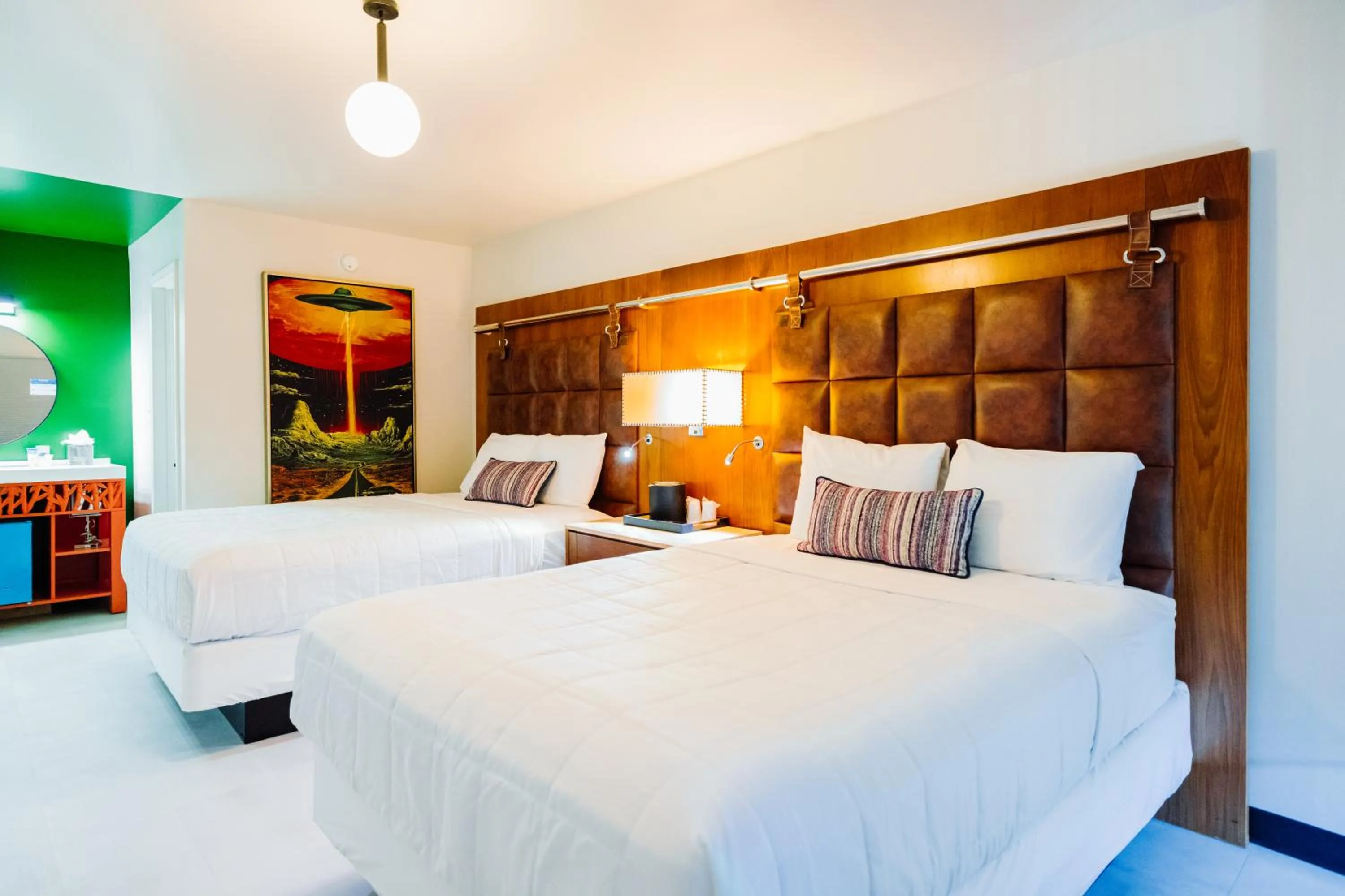 Queen Room with Two Queen Beds - Courtyard View in Heights House Hotel - Houston Heights Downtown, an Ascend Collection Hotel