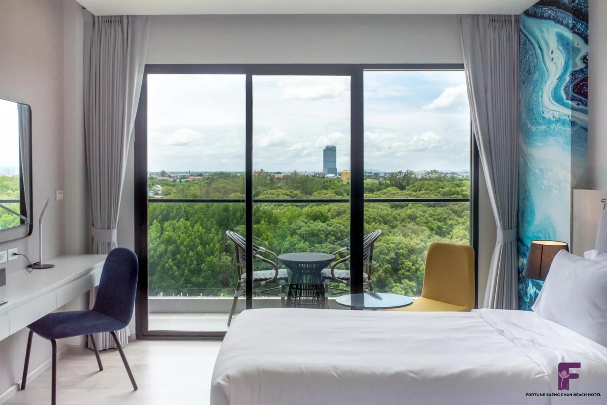 Deluxe Double or Twin Room with River View in Fortune Saeng Chan Beach Hotel Rayong - SHA Plus