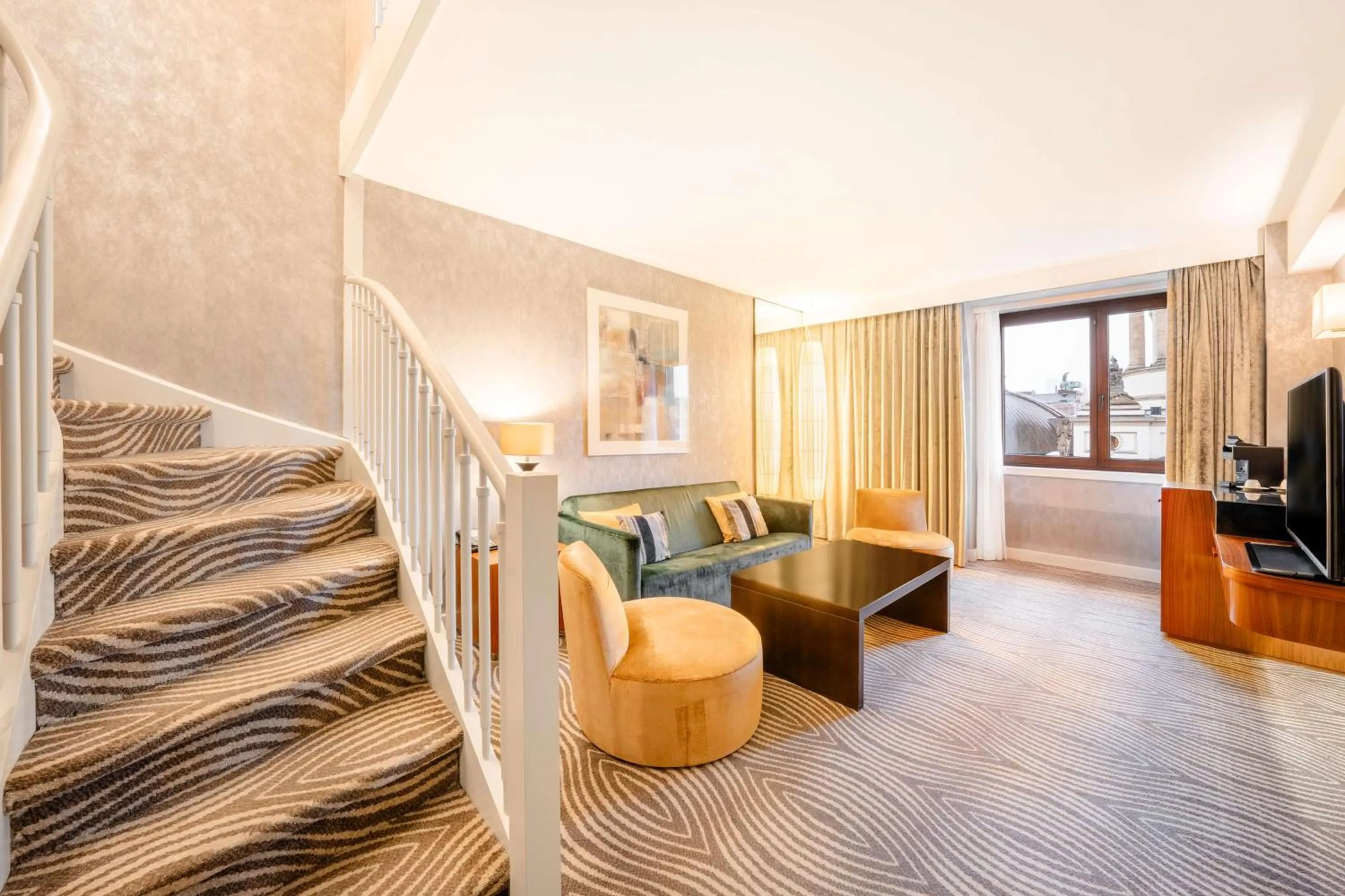 Maisonette Suite with Cathedral View and Executive Lounge Access in Hilton Berlin