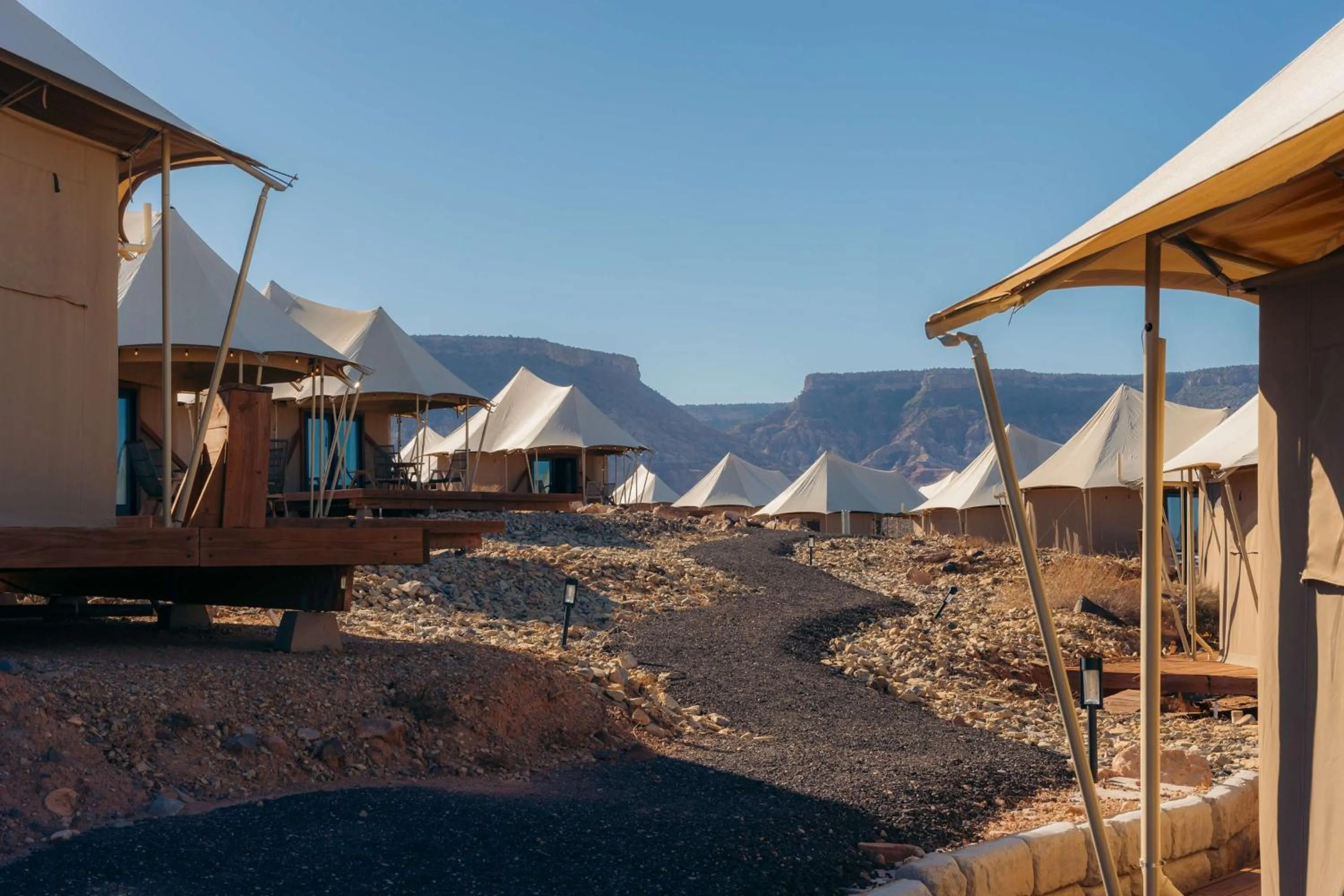 Tent with Two Queen Beds and Private Bathroom - Non-Smoking in Zion Wildflower Resort