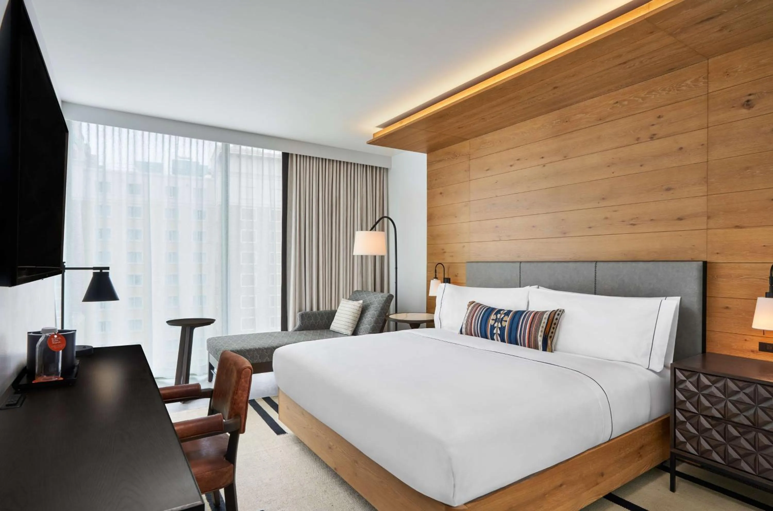 Premium King Room with River View in Canopy By Hilton San Antonio Riverwalk