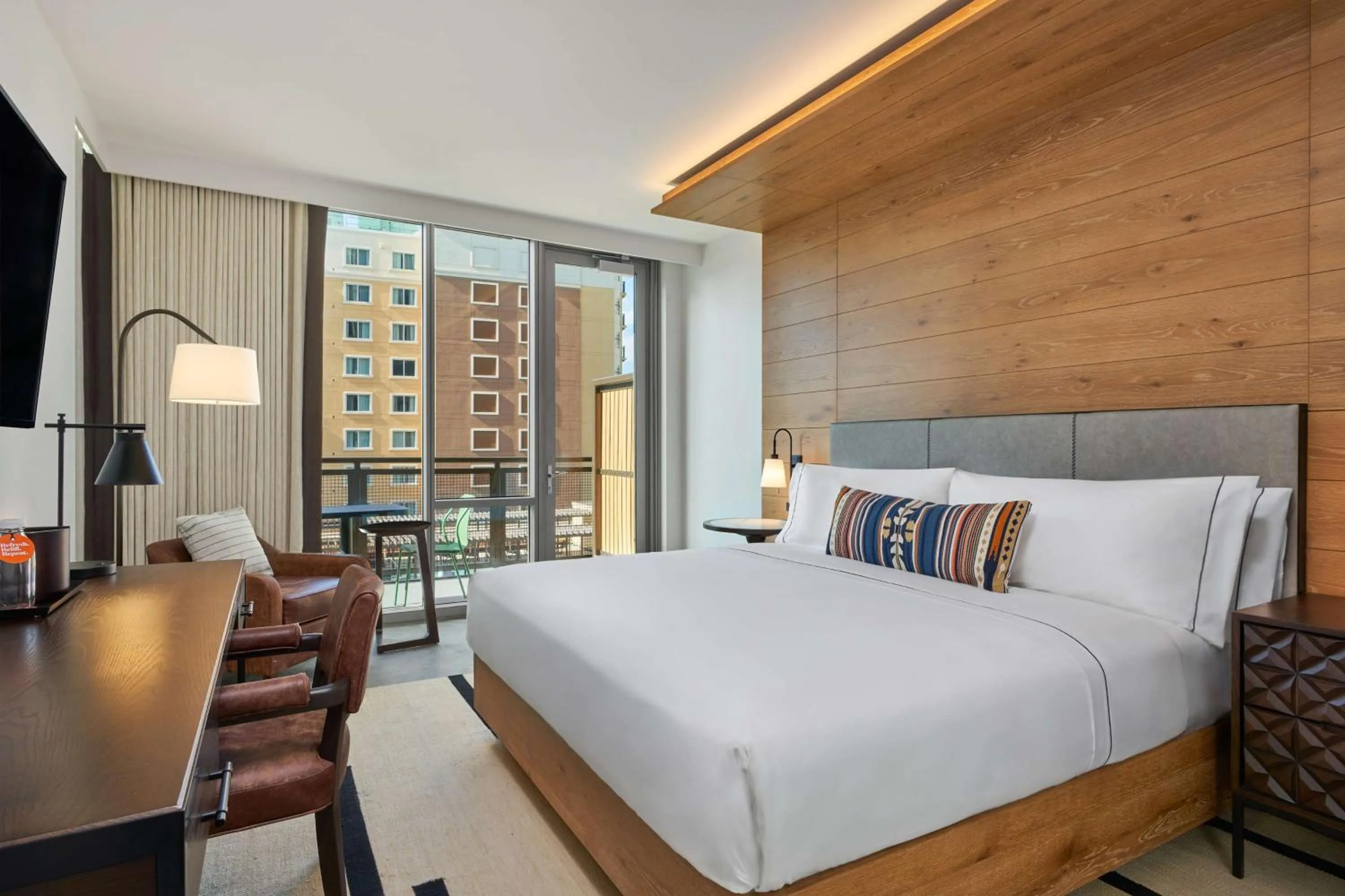 Premium King Room with Balcony in Canopy By Hilton San Antonio Riverwalk
