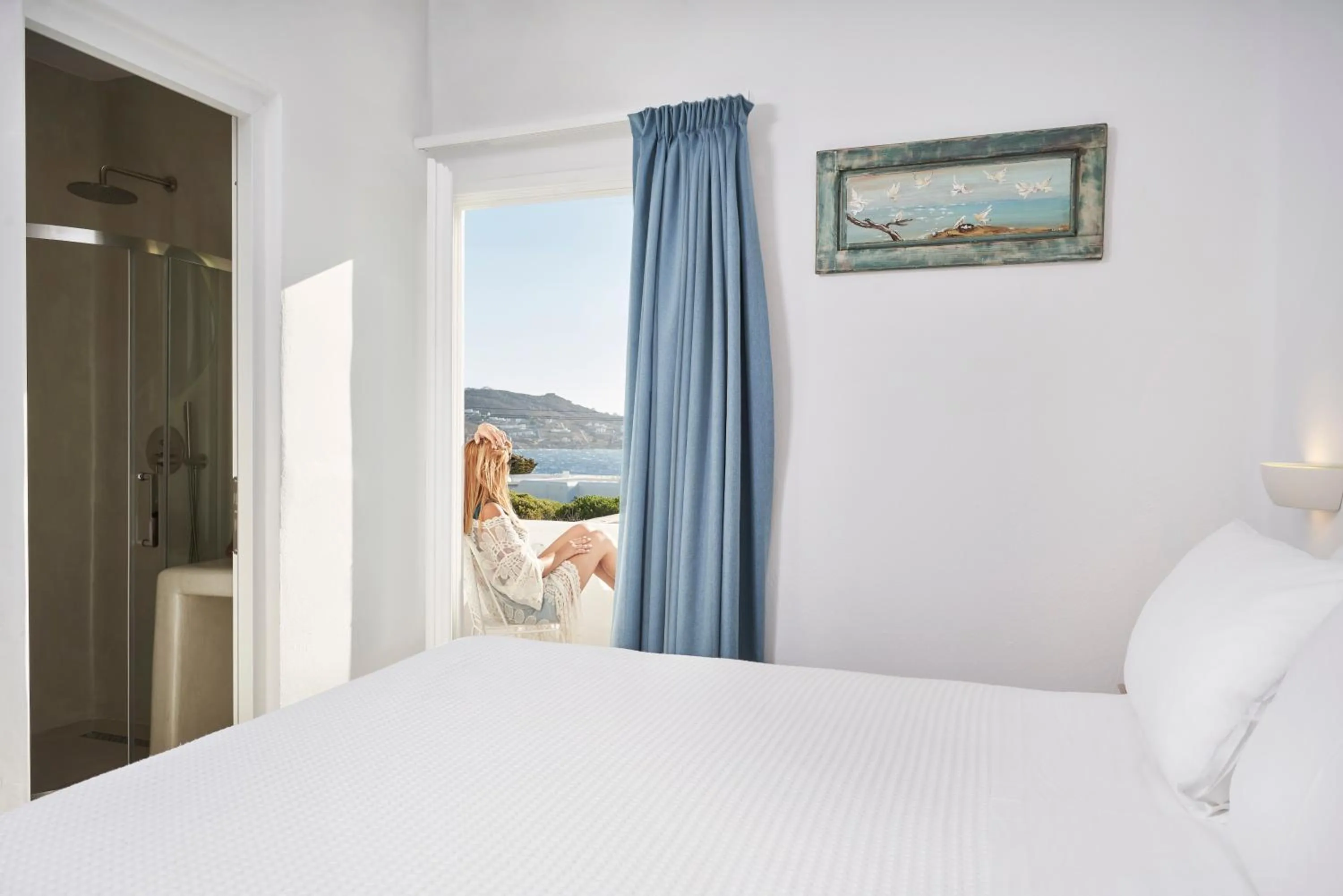 Deluxe Double Room with Side Sea View in Galation