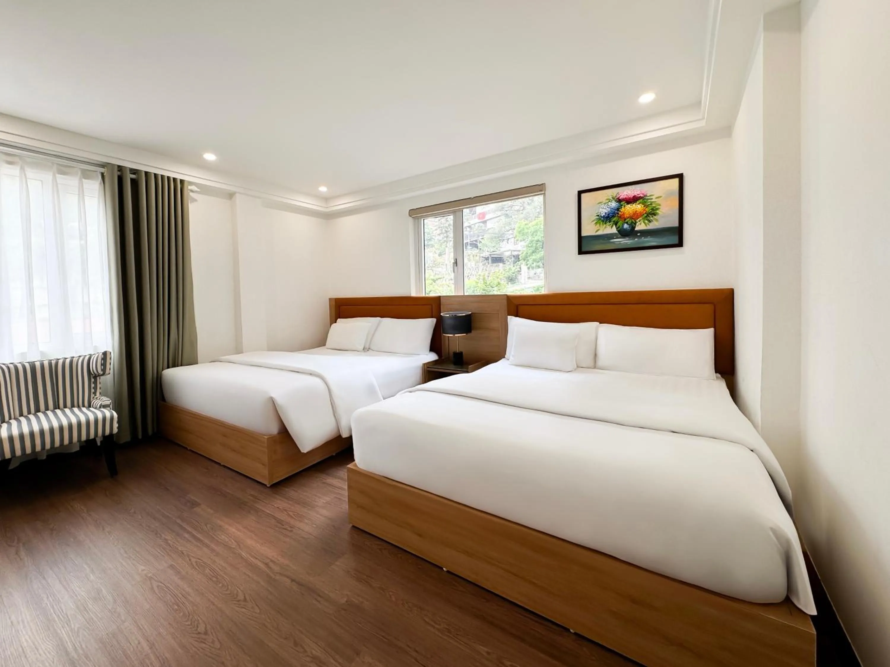 Quadruple Room with Mountain View in A25 Hotel - 29 Thác Bạc - Sapa