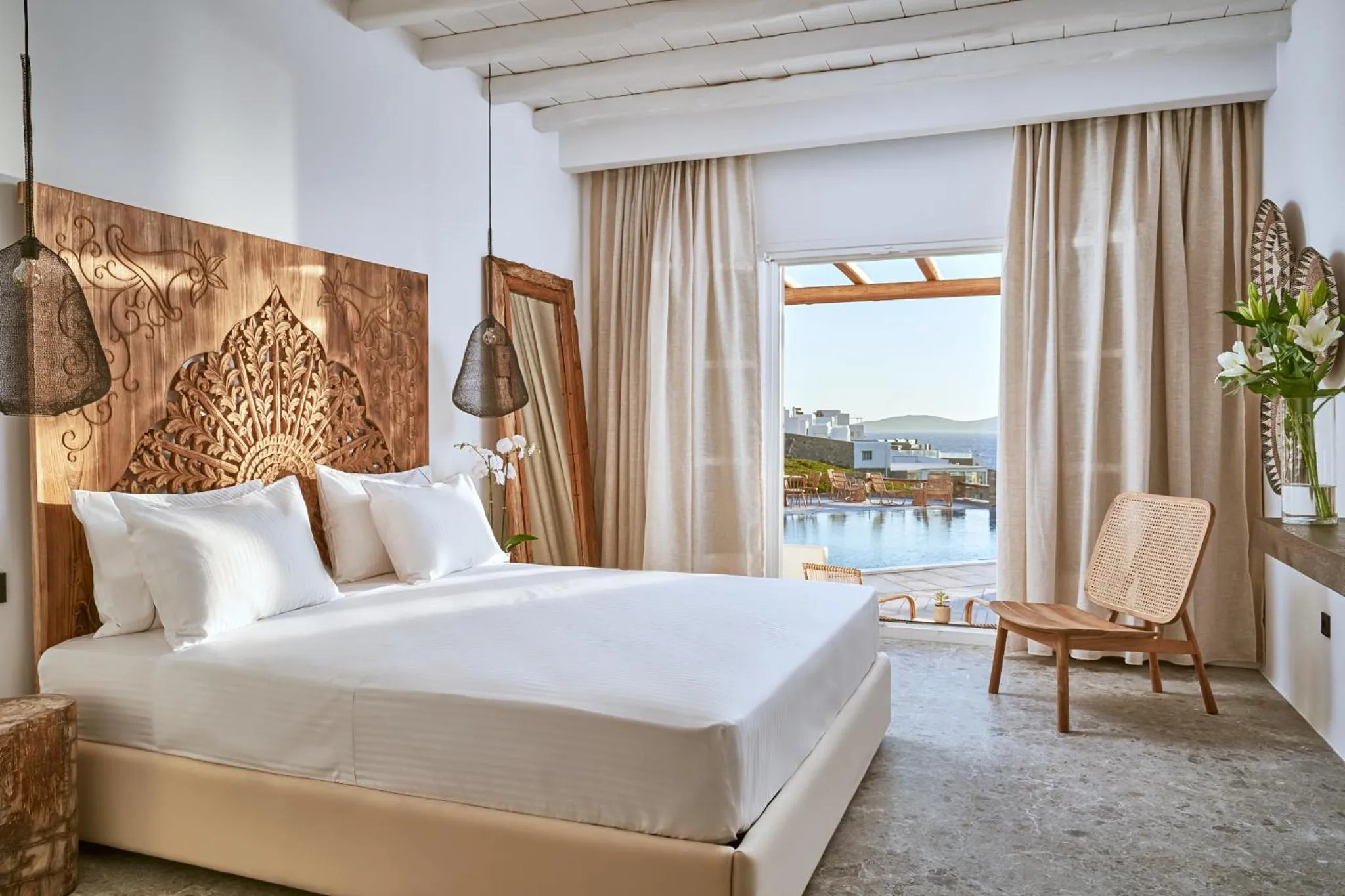 Superior Room with Sea View in Ubud Mykonos