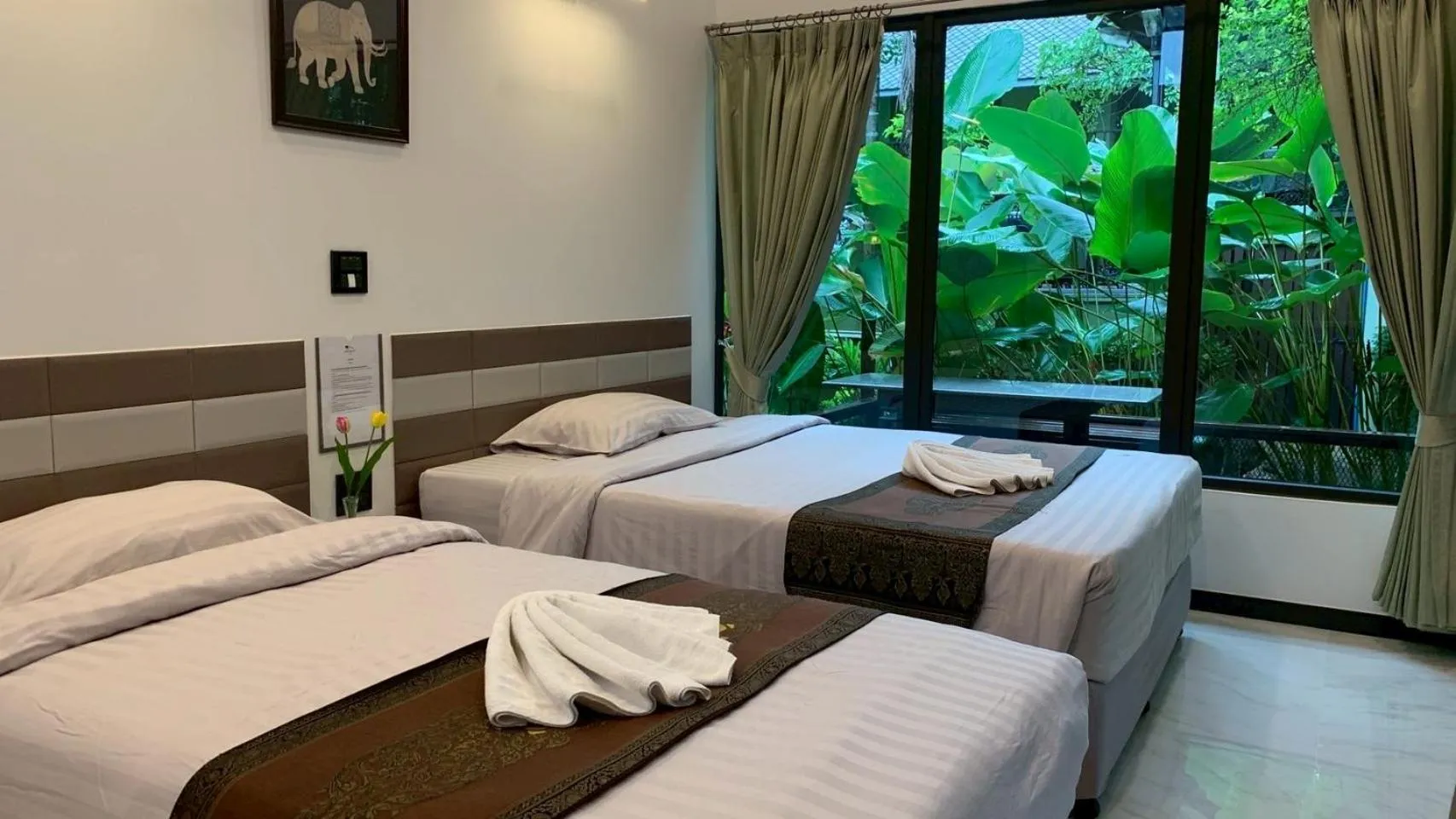 Standard Queen Room with Two Queen Beds in Pai Panalee The Nature Boutique Hotel