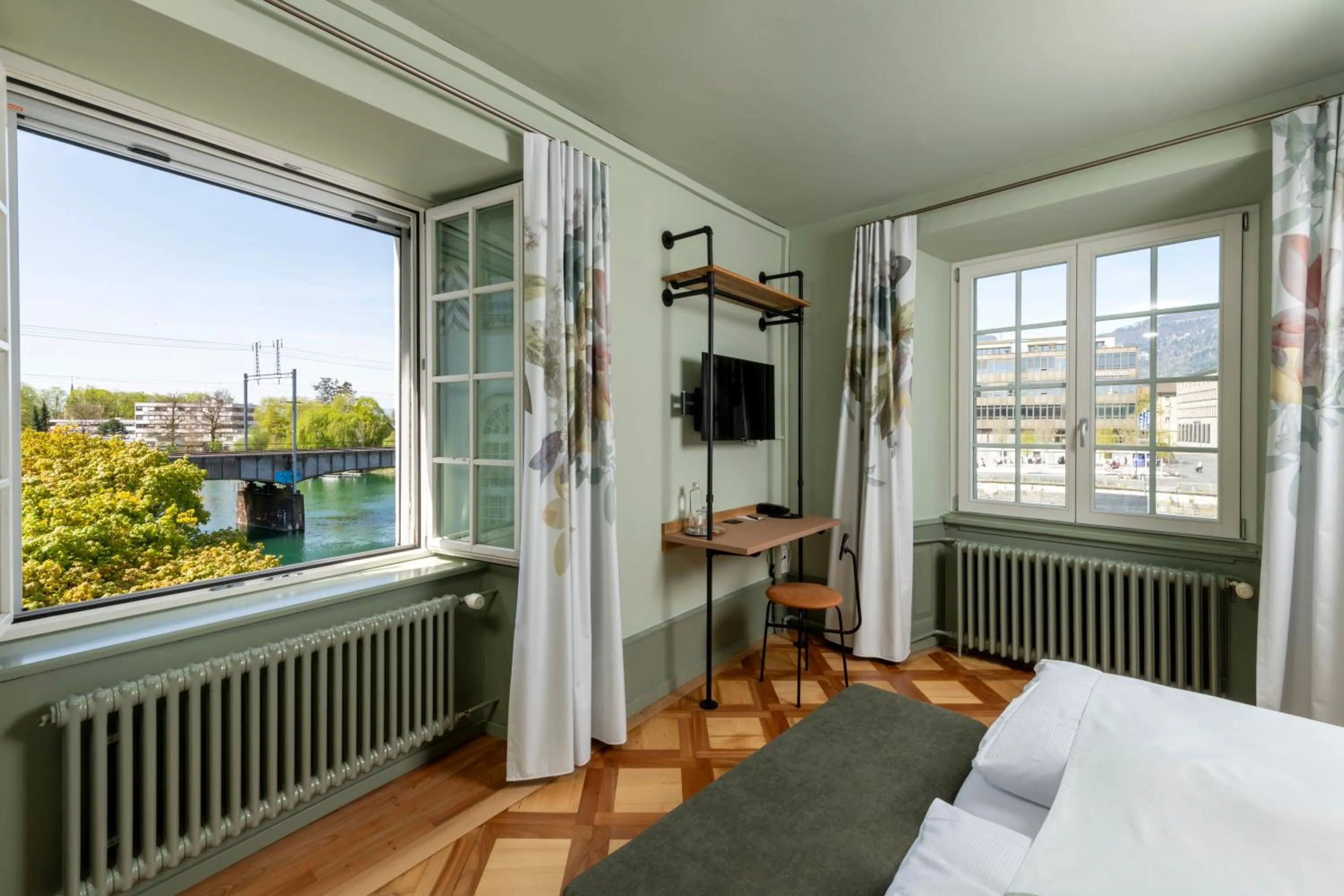 Boutique Double Room with River View in Hotel an der Aare Swiss Quality