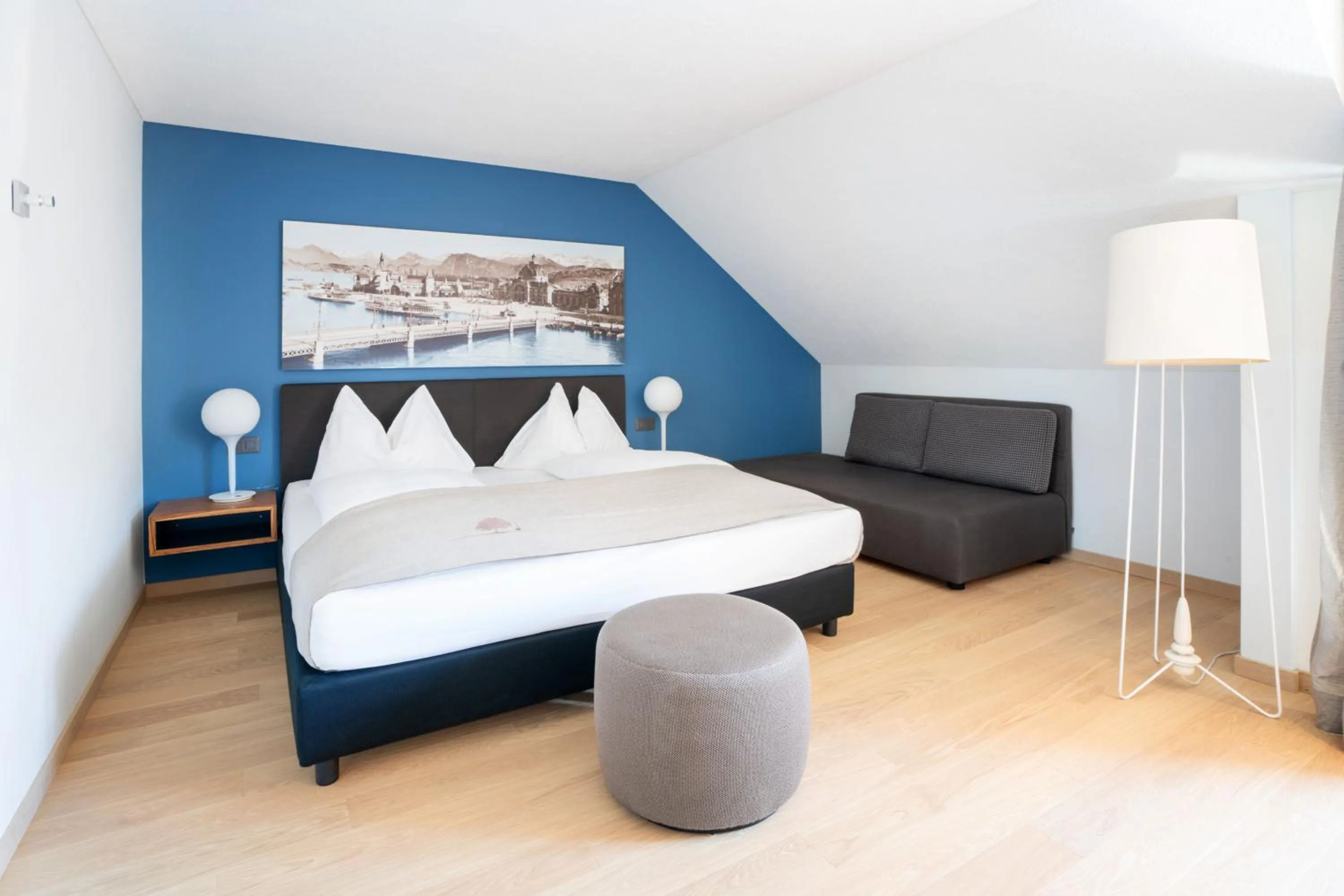 Junior Suite with Lake View in Seehotel Kastanienbaum