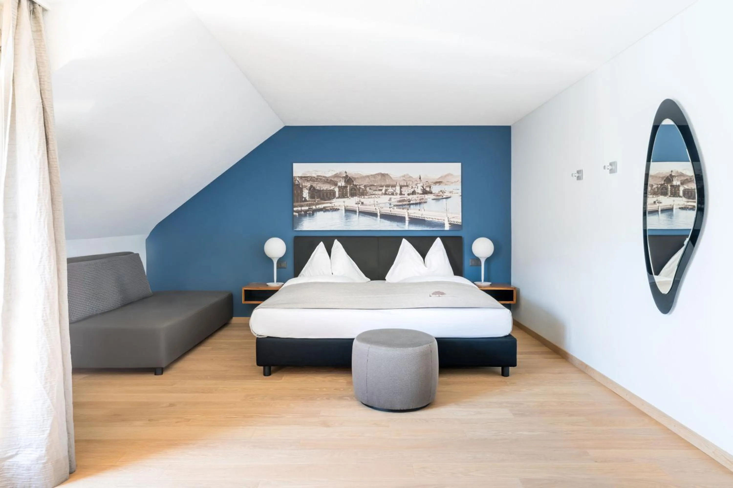 Superior Double Room with Lake View in Seehotel Kastanienbaum