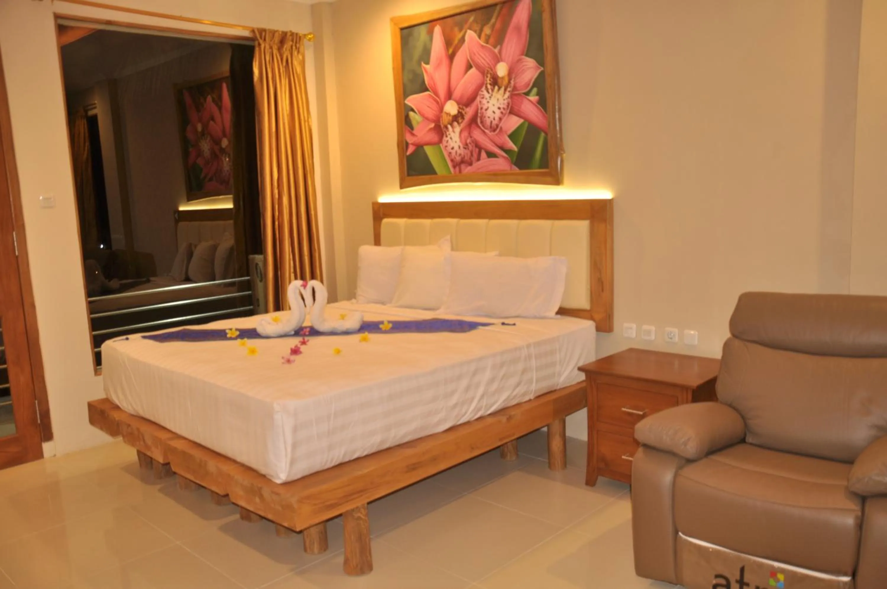 Deluxe Double Room with Sea View in Crystal Beach Bali
