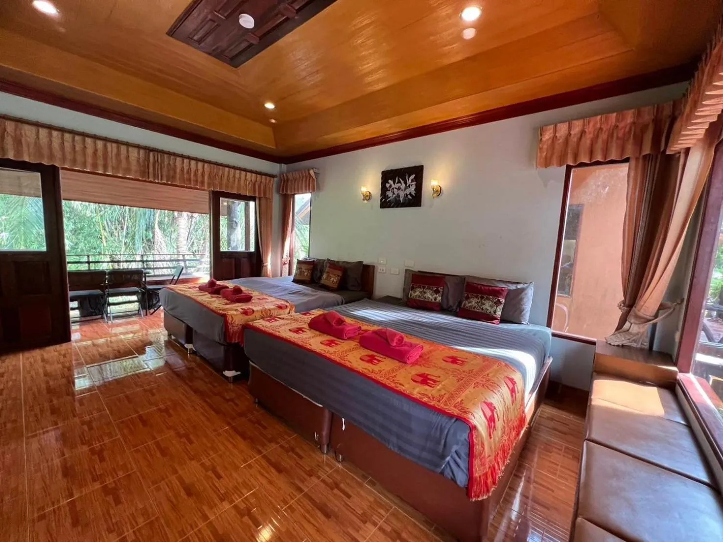 Quadruple Room with Balcony in Khaosok Rainforest Resort