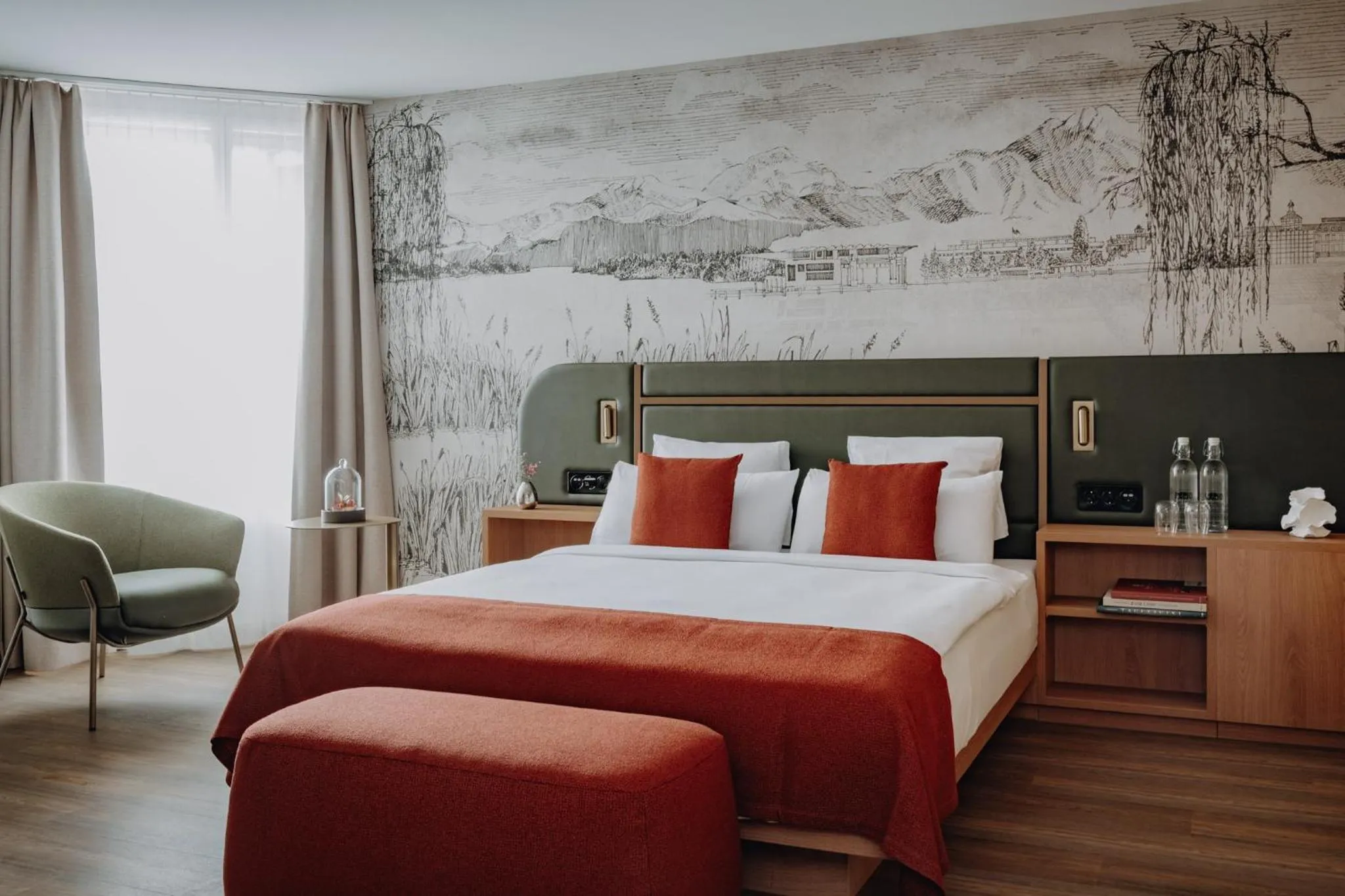 Double Room - Disability Access in AMERON Luzern Hotel Flora