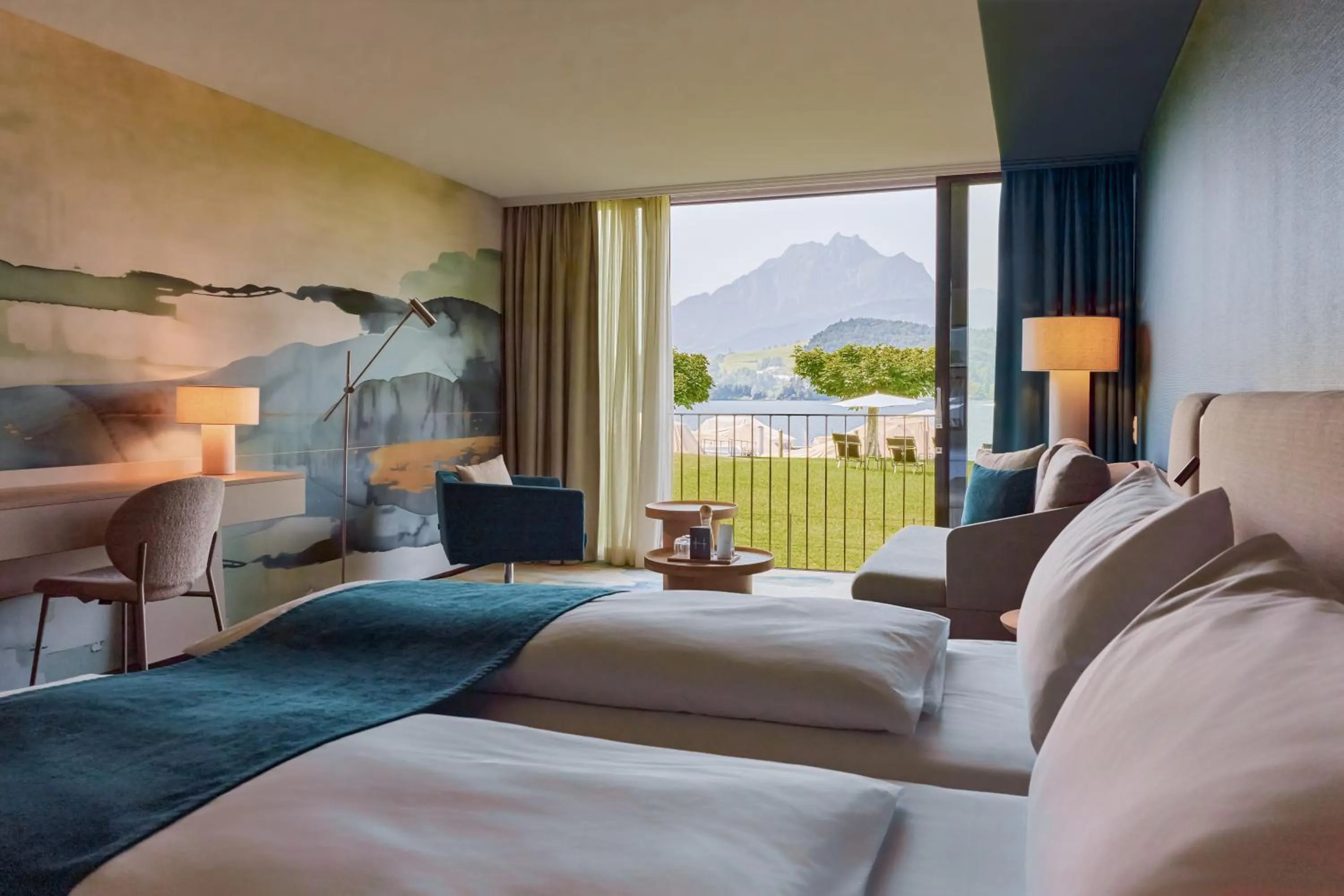 Garden View Superior in HERMITAGE Lake Lucerne - Beach Club & Lifestyle Hotel