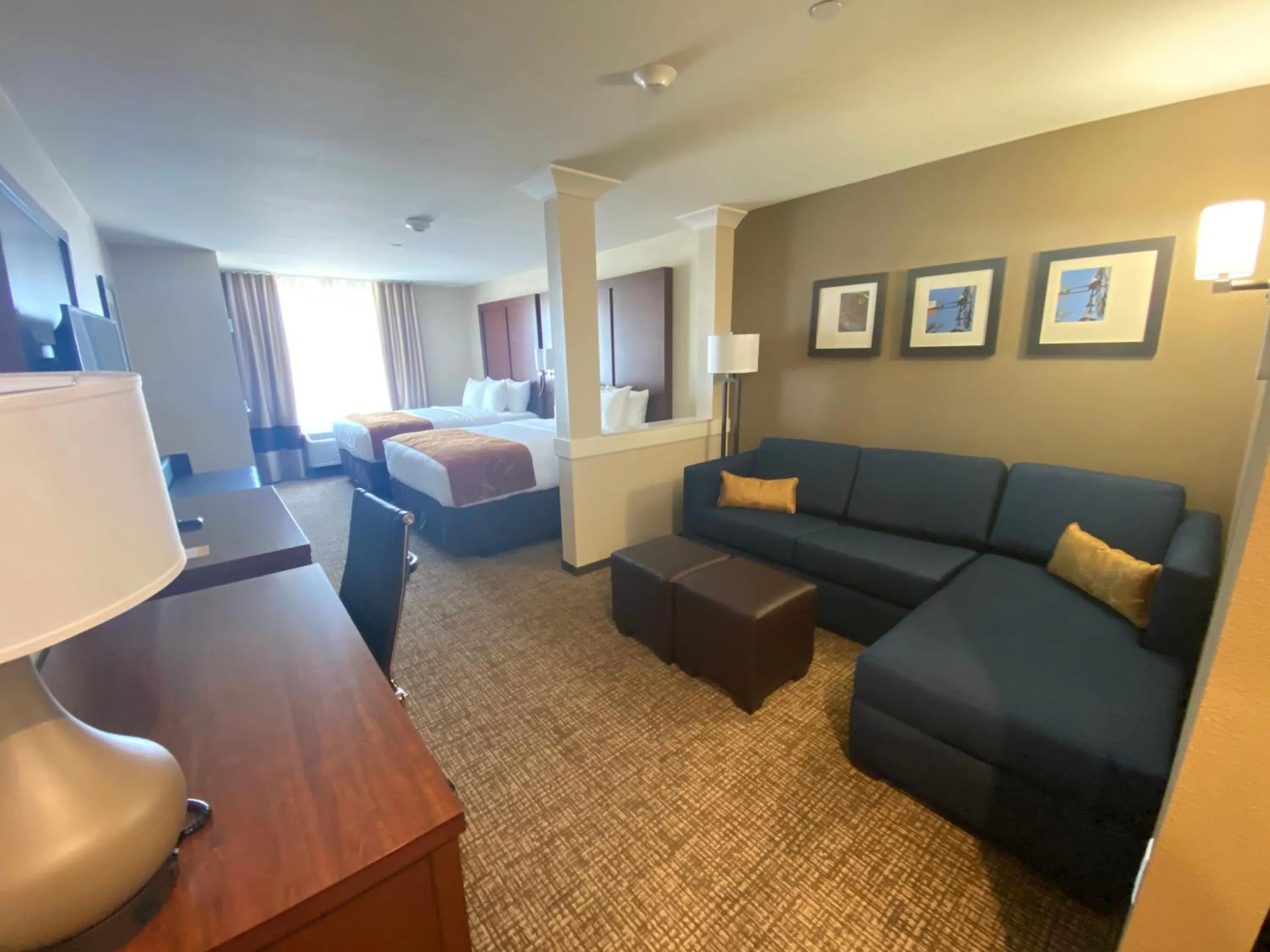 Queen Suite with Two Queen Beds and Sofa Bed - Non-Smoking in Comfort Suites Midland West