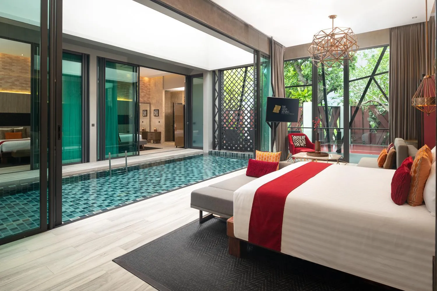 Ruby Three-Bedroom Pool Villa in The Gems Mining Pool Villas Pattaya