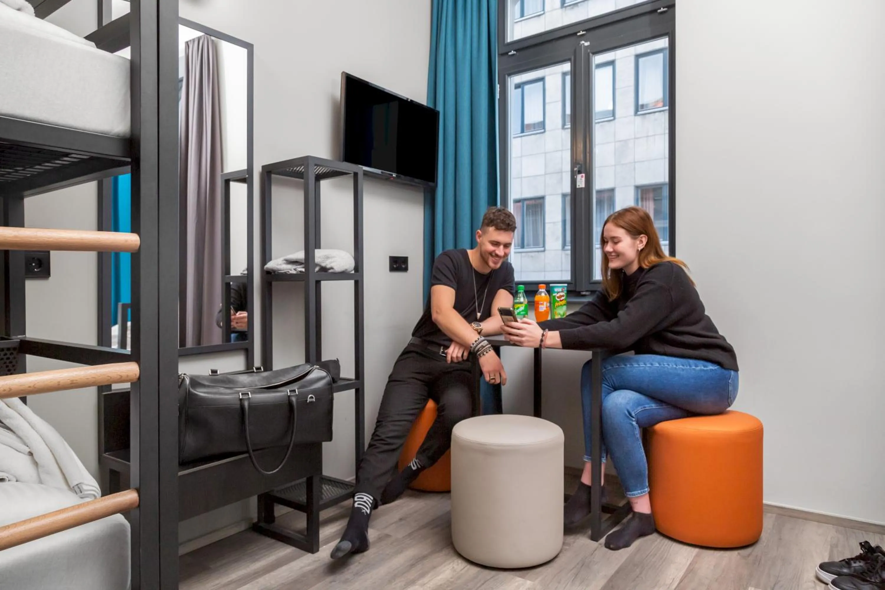 Bed in 4-Bed Dormitory Room in a&o Budapest City