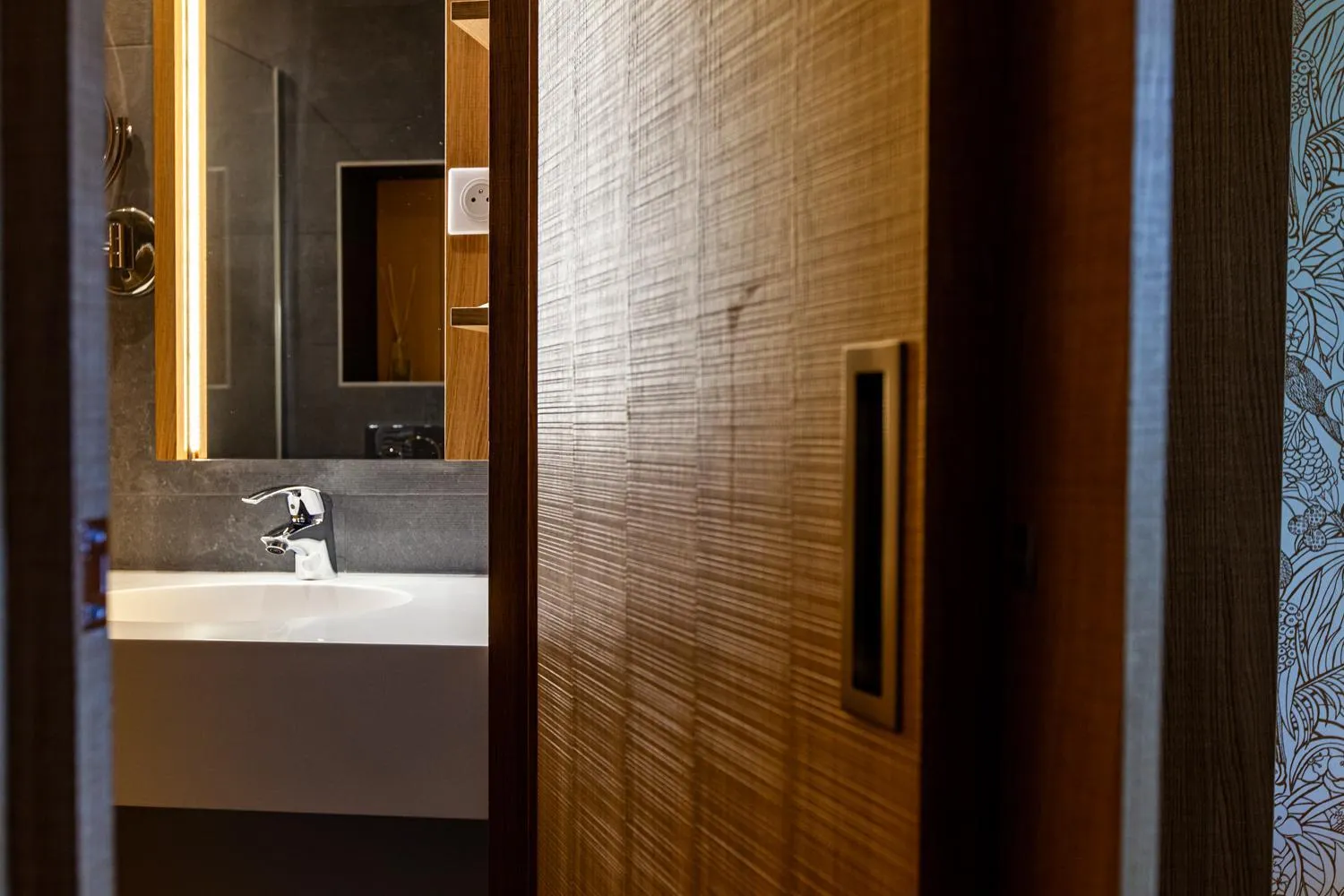 Double Room with Garden View in Logis Hotel Restaurant La Tour