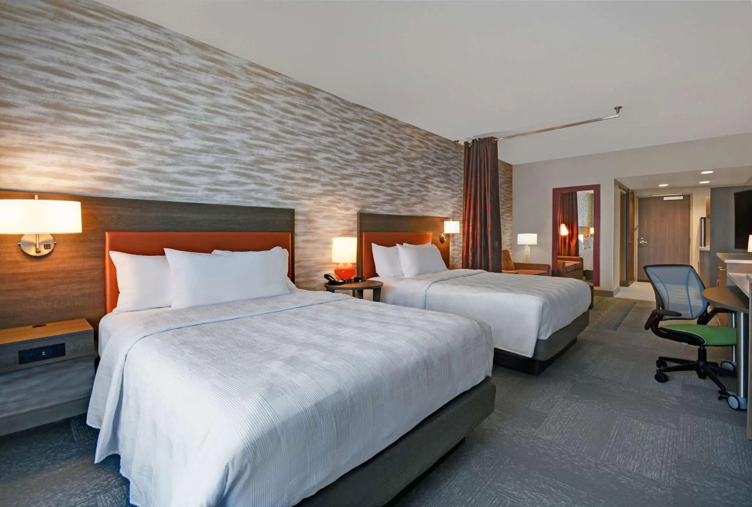 Queen Studio with Two Queen Beds - Mobility Access/Non-Smoking in Home2 Suites By Hilton Columbus