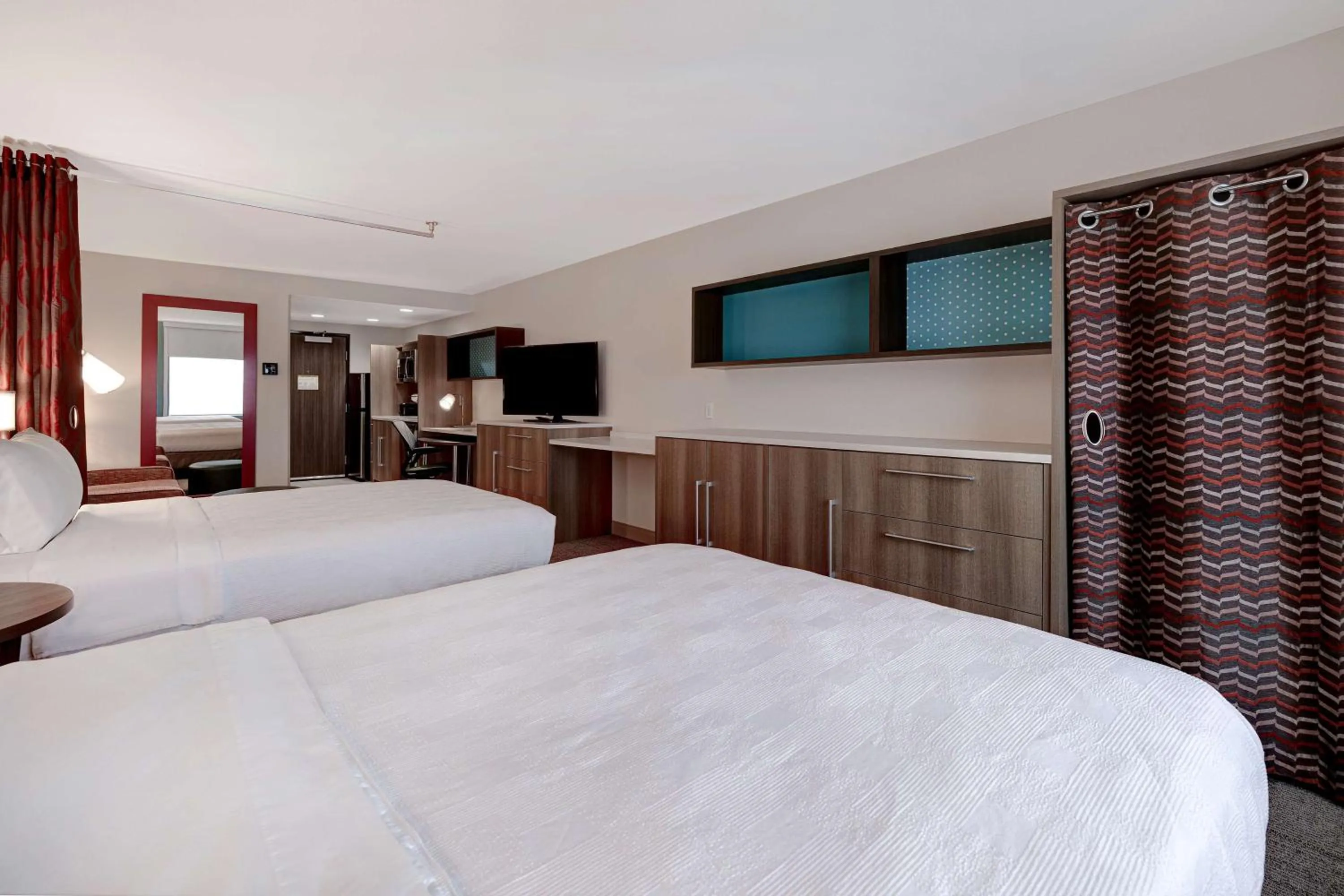 Studio Suite with Two Queen Beds - Hearing Access/Non-Smoking in Home2 Suites By Hilton DeKalb