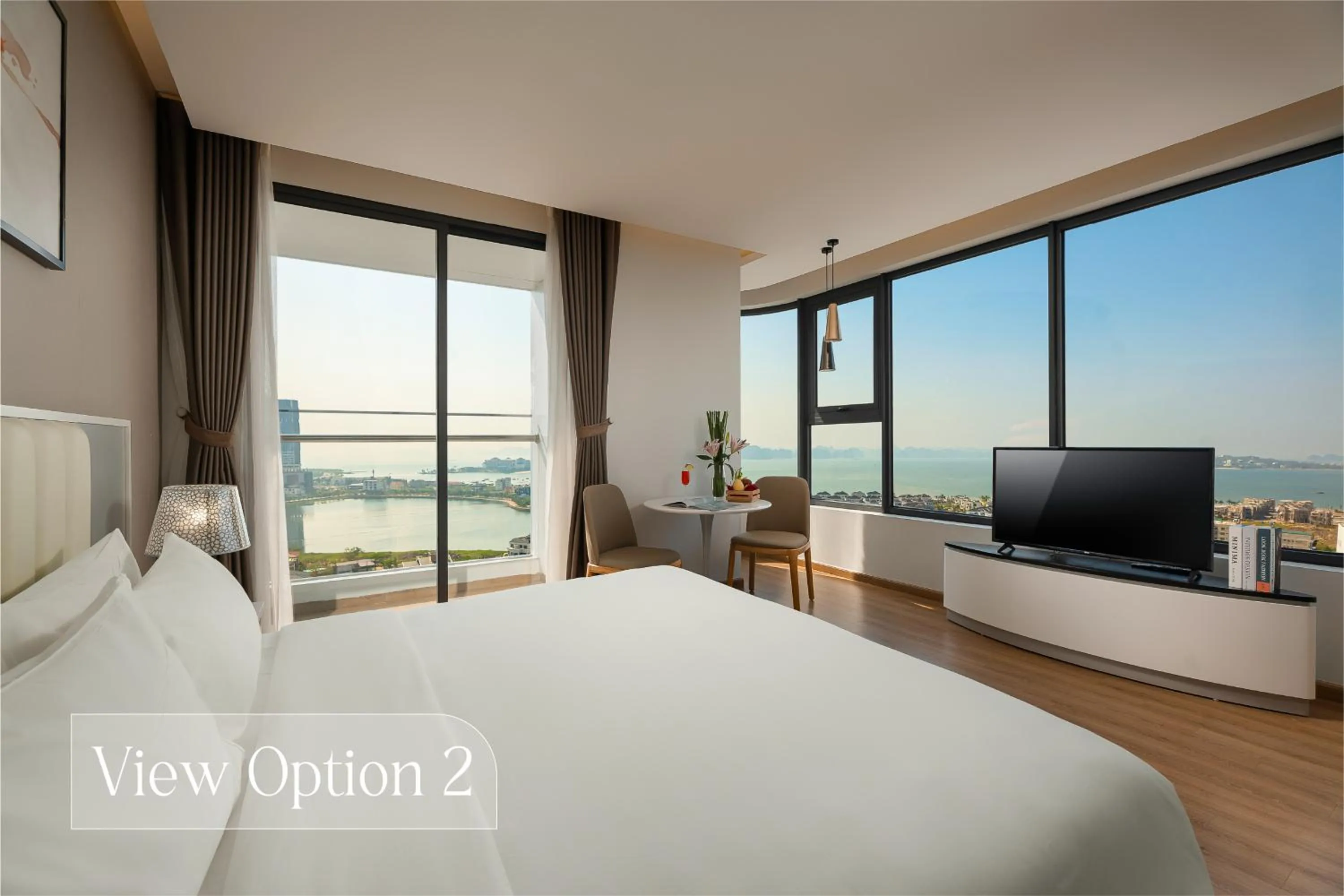 Deluxe Ocean View King Bed With Balcony in DeLaSea Ha Long Hotel - Modern Bayview Escape
