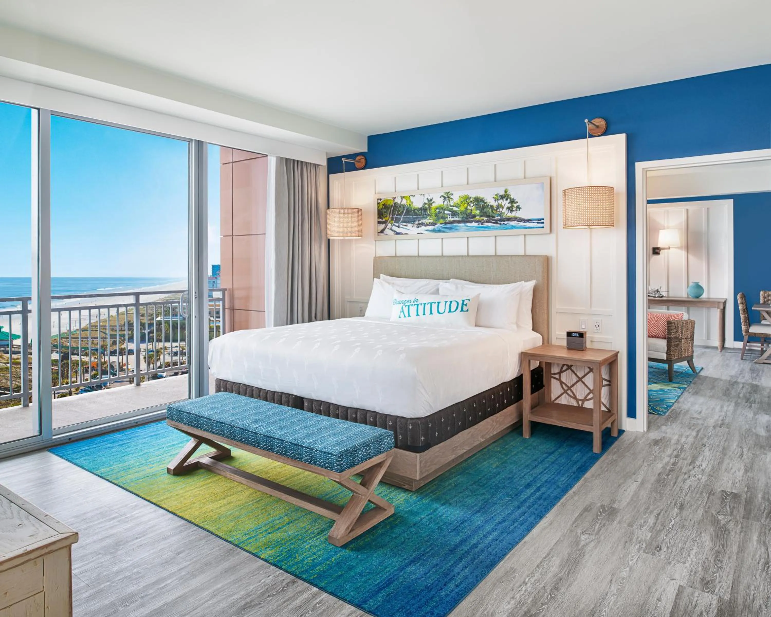 King Bed Suite Ocean Front Corner in Margaritaville Jacksonville Beach