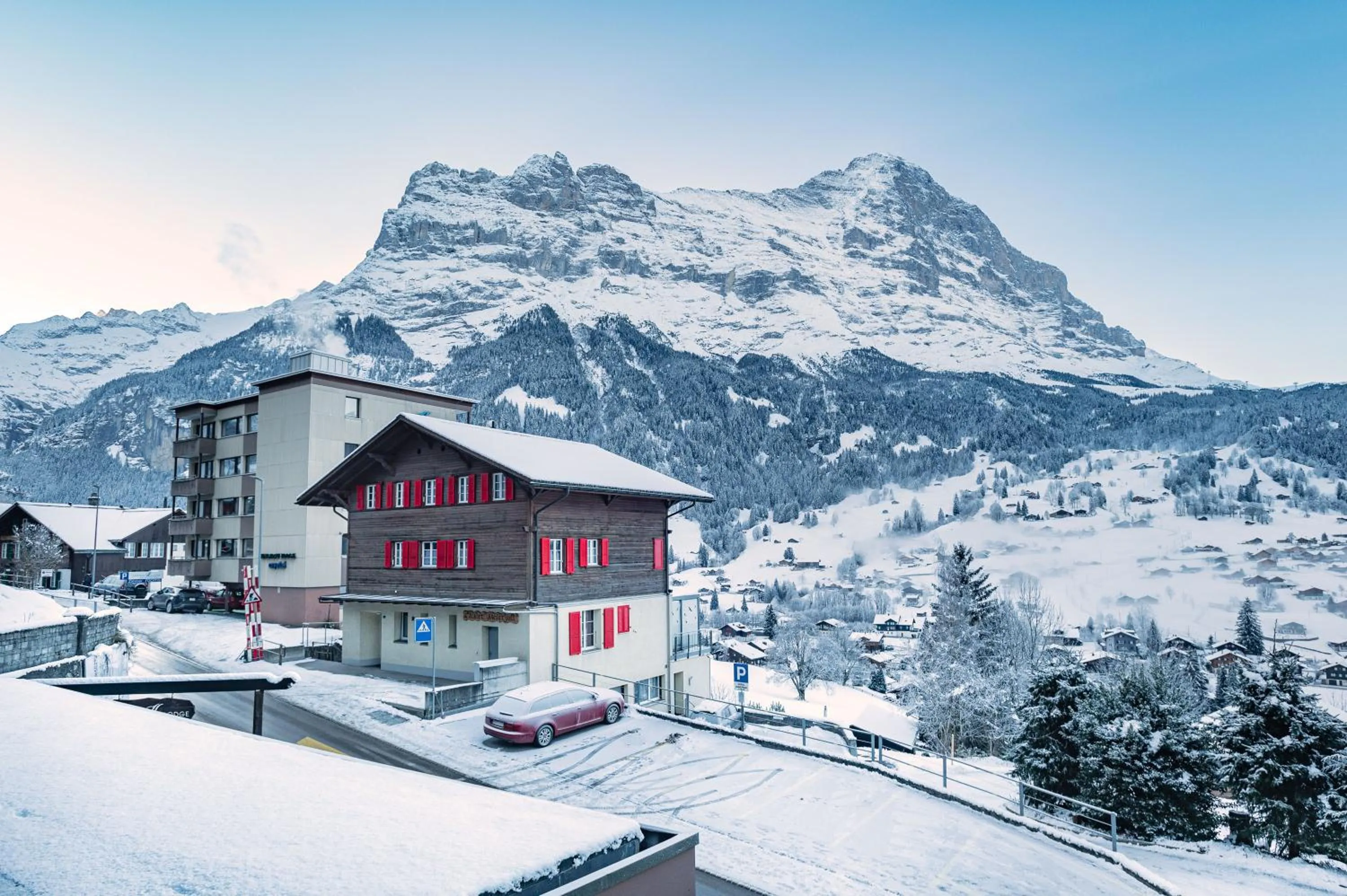 Double Room with Private Bathroom and Mountain View - single occupancy in Jungfrau Lodge, Swiss Mountain Hotel