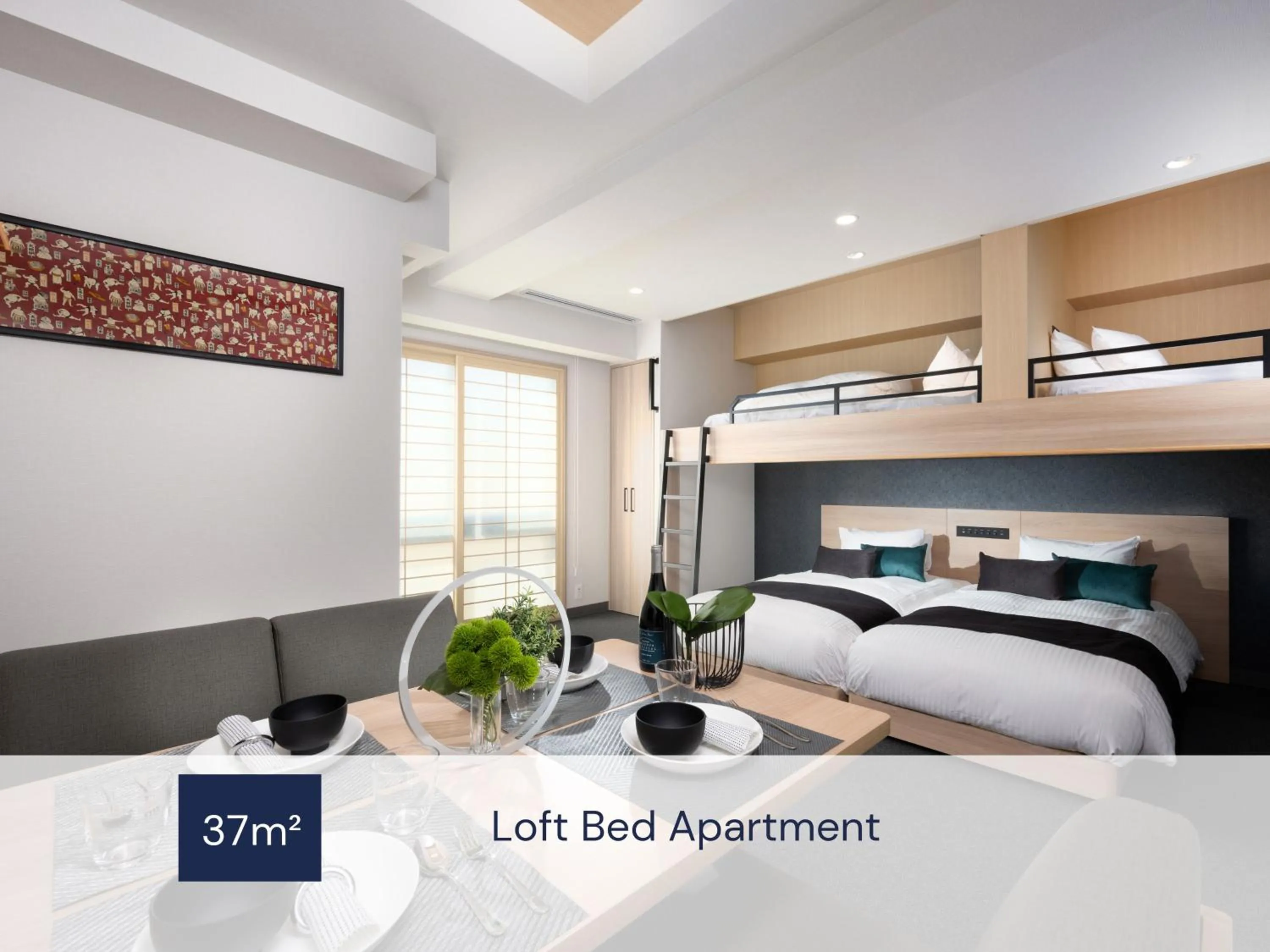 Loft Bed Apartment in MIMARU Osaka Namba North