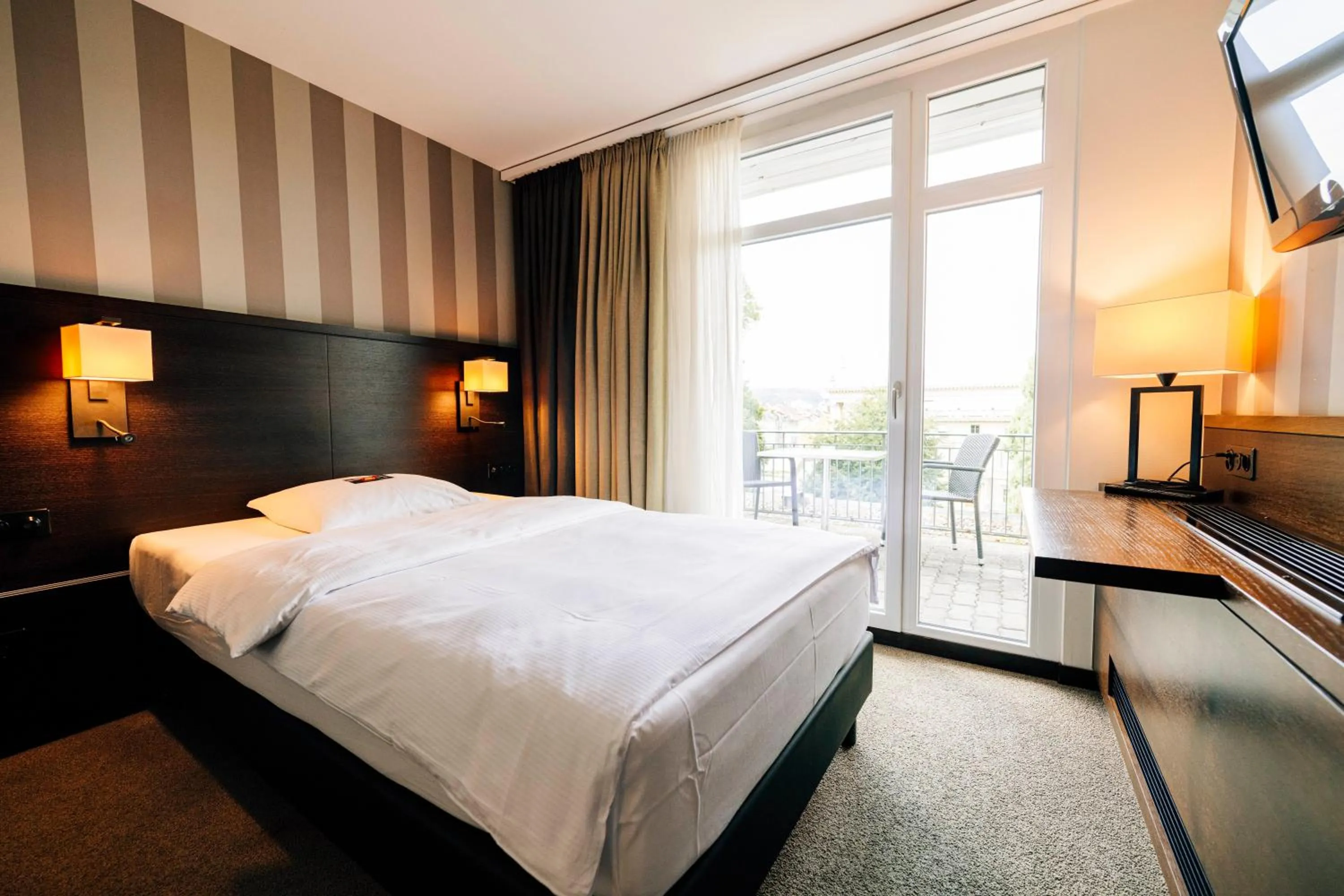 Classic Single Room with Balcony in Park Hotel Winterthur