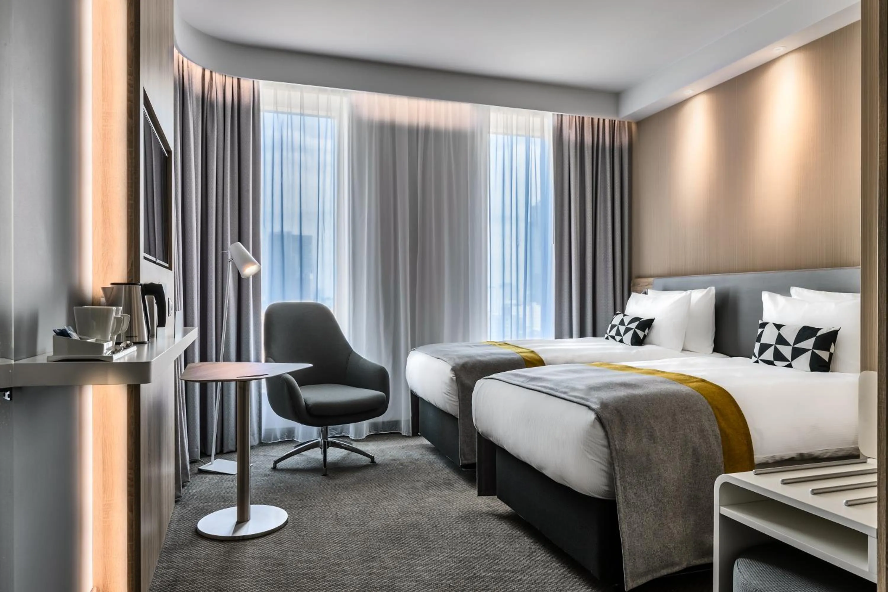 Standard Twin Room - Free Breakfast in Holiday Inn Express - Warsaw - The HUB by IHG