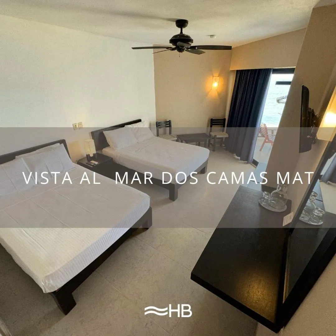 Double Room with Two Double Beds in Hotel Barra de Navidad