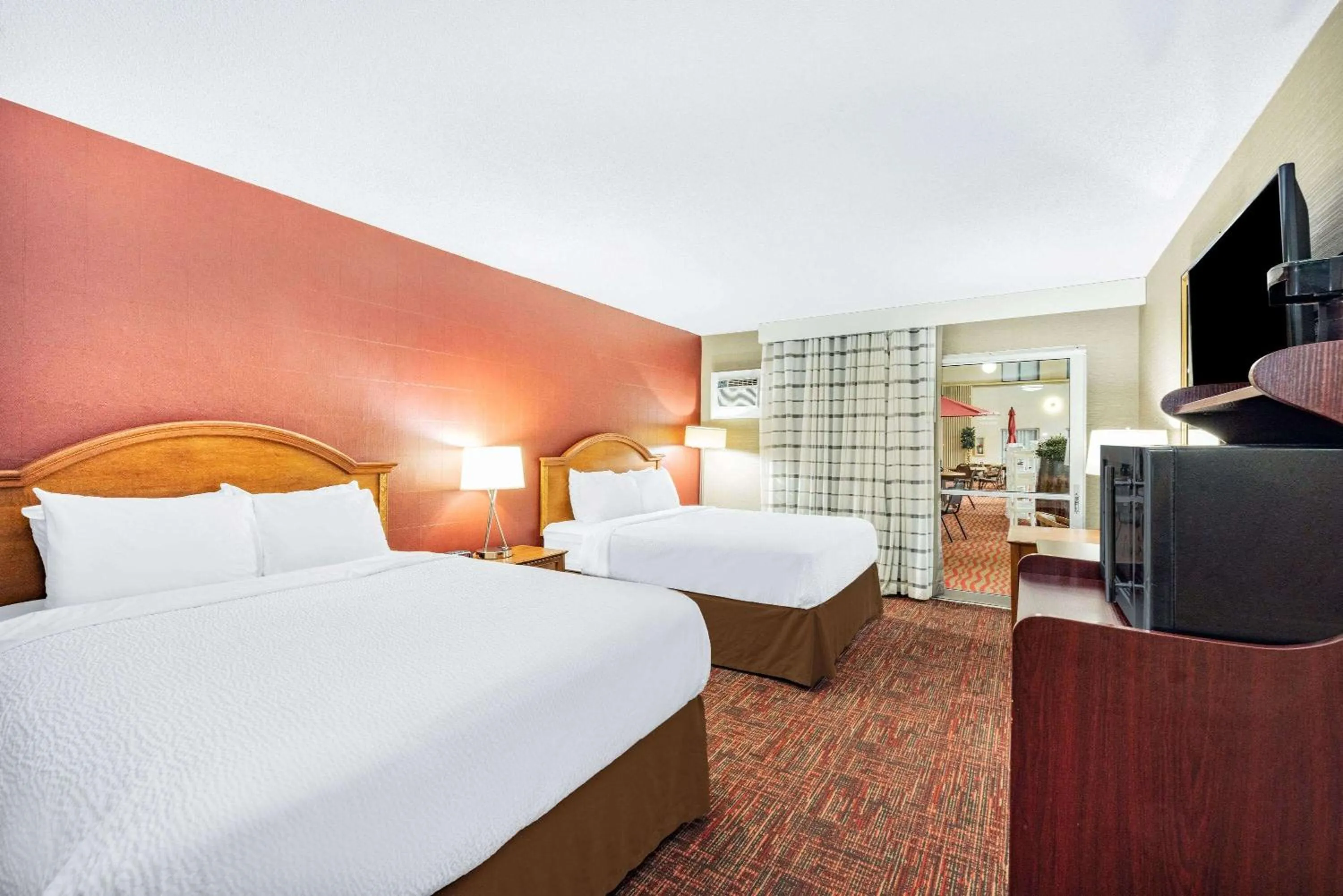 Poolside Queen Room with Two Queen Beds - Non-Smoking in Ramada by Wyndham Grand Forks