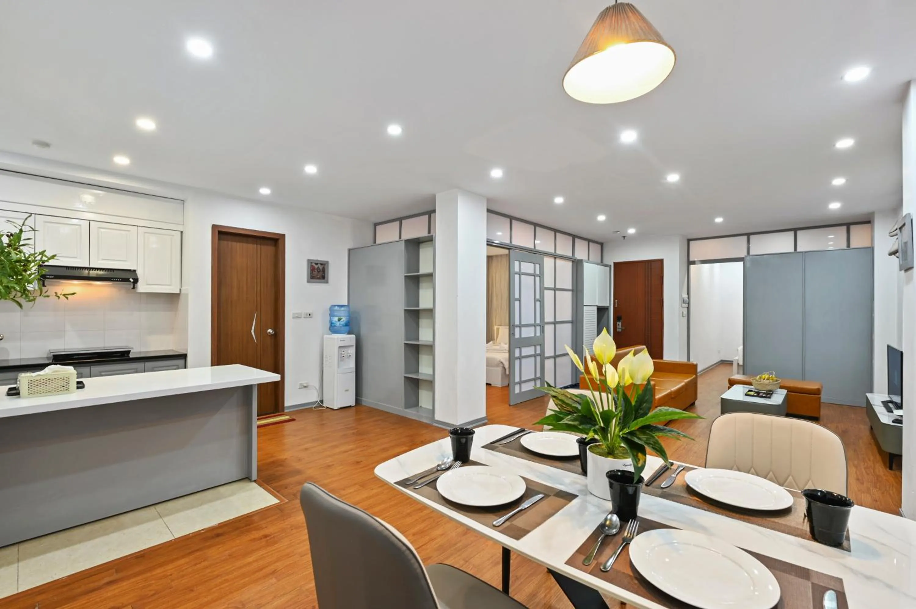 Two-Bedroom Apartment in 22housing Hotel 20 Linh Lang