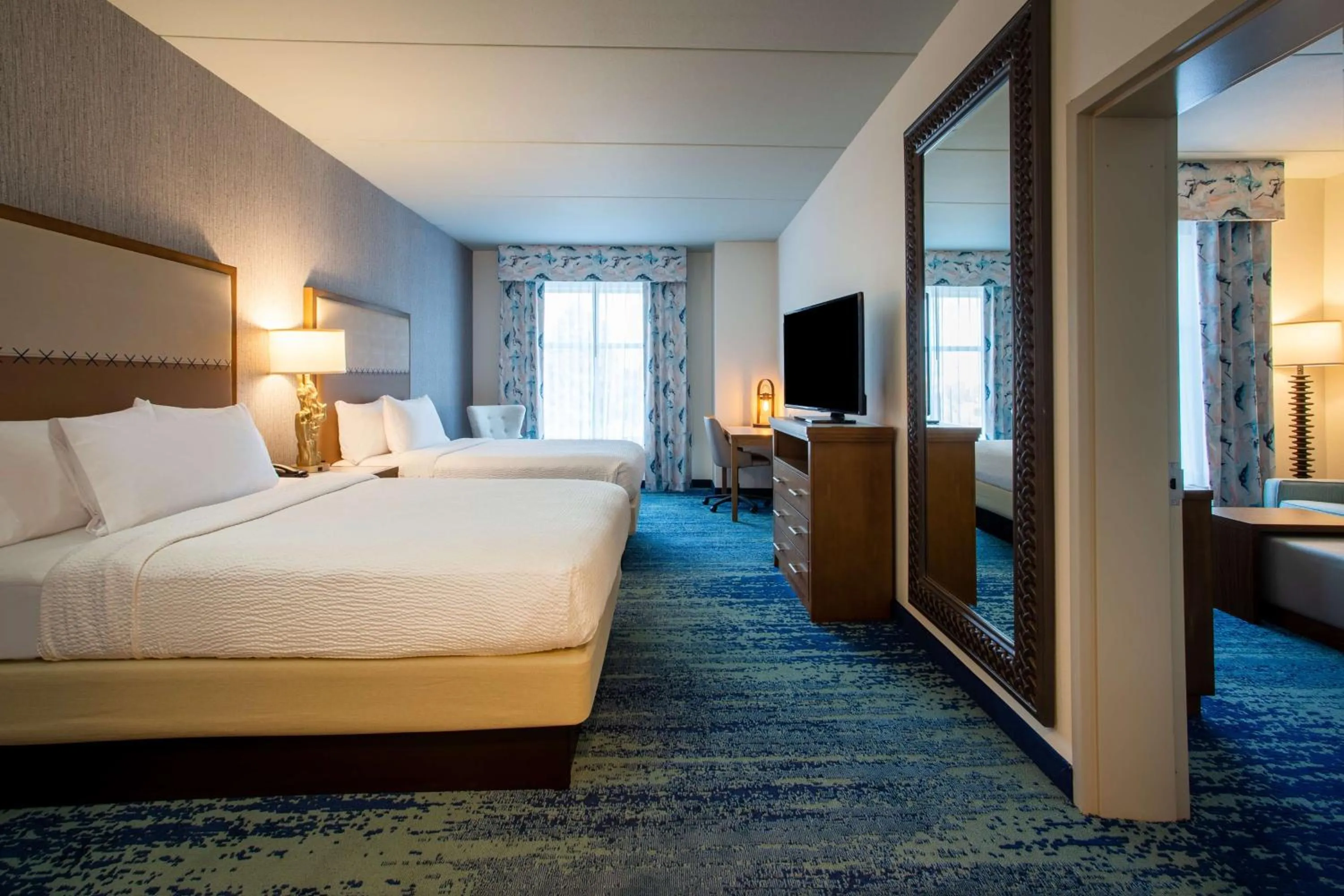 Queen Suite with Two Queen Beds - Hearing Access/Non-Smoking in Homewood Suites By Hilton Myrtle Beach Coastal Grand Mall