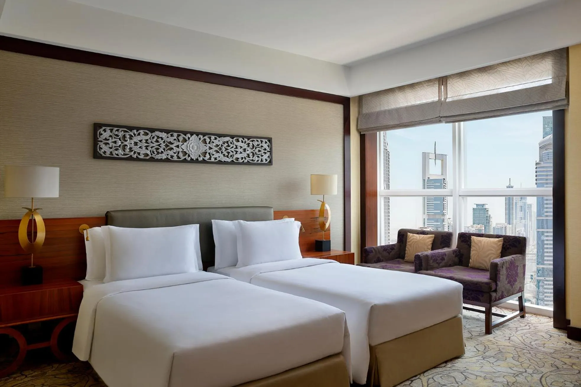 Deluxe Twin Room in Dusit Thani Dubai