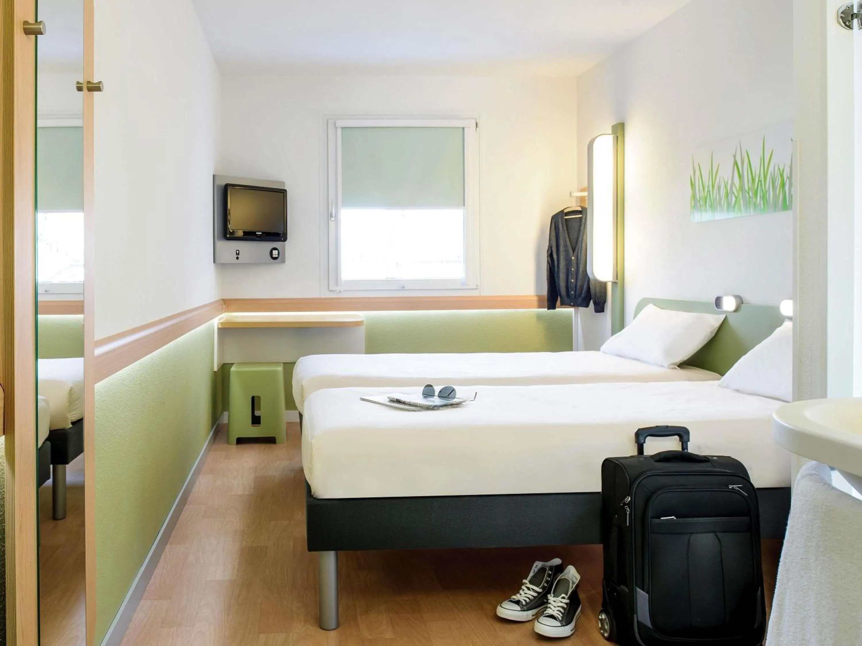 Twin Room in Ibis Budget Grenoble Sud Seyssins