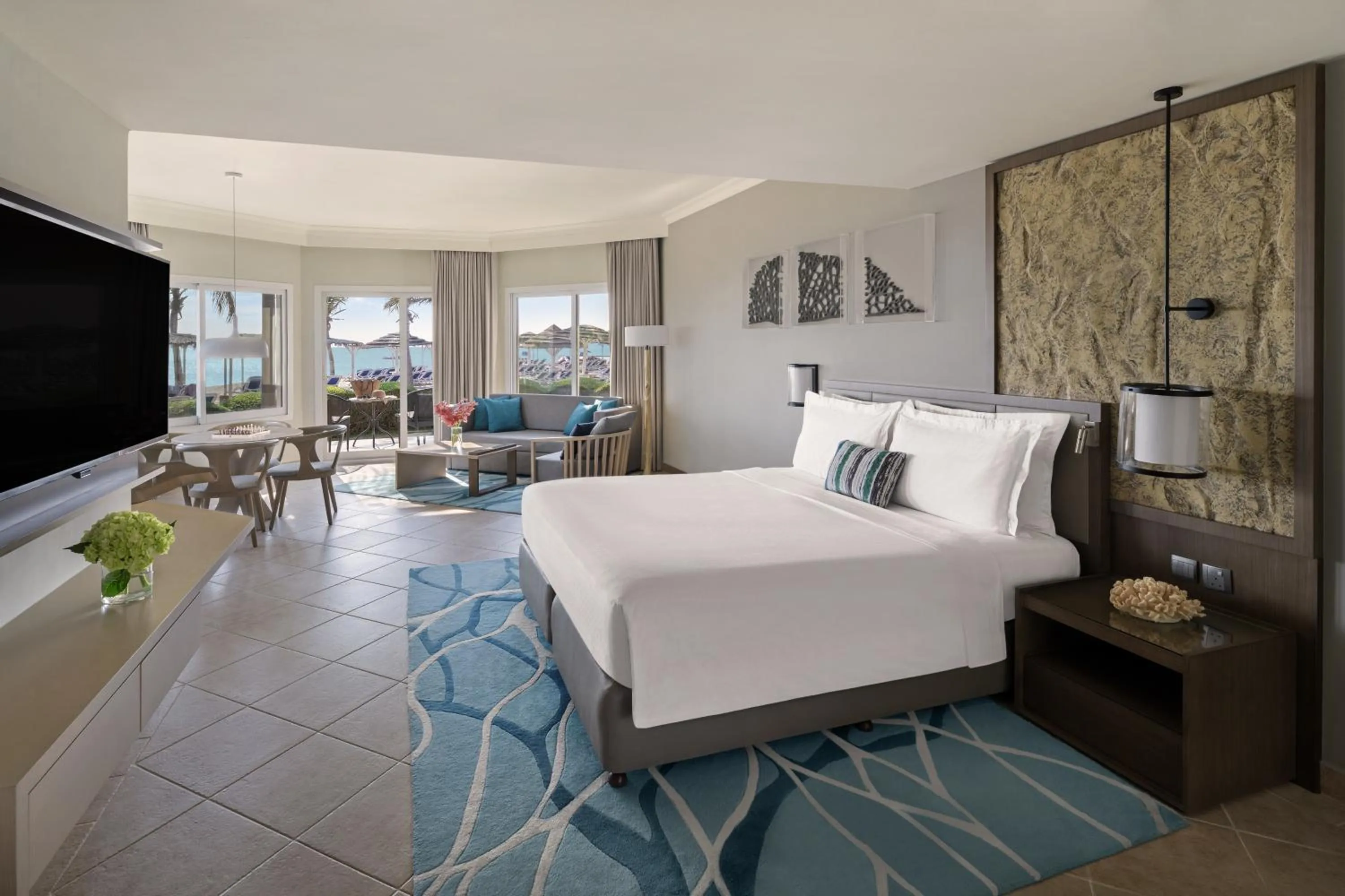 Ocean Front Suite with Terrace in Fujairah Rotana Resort & Spa - Al Aqah Beach