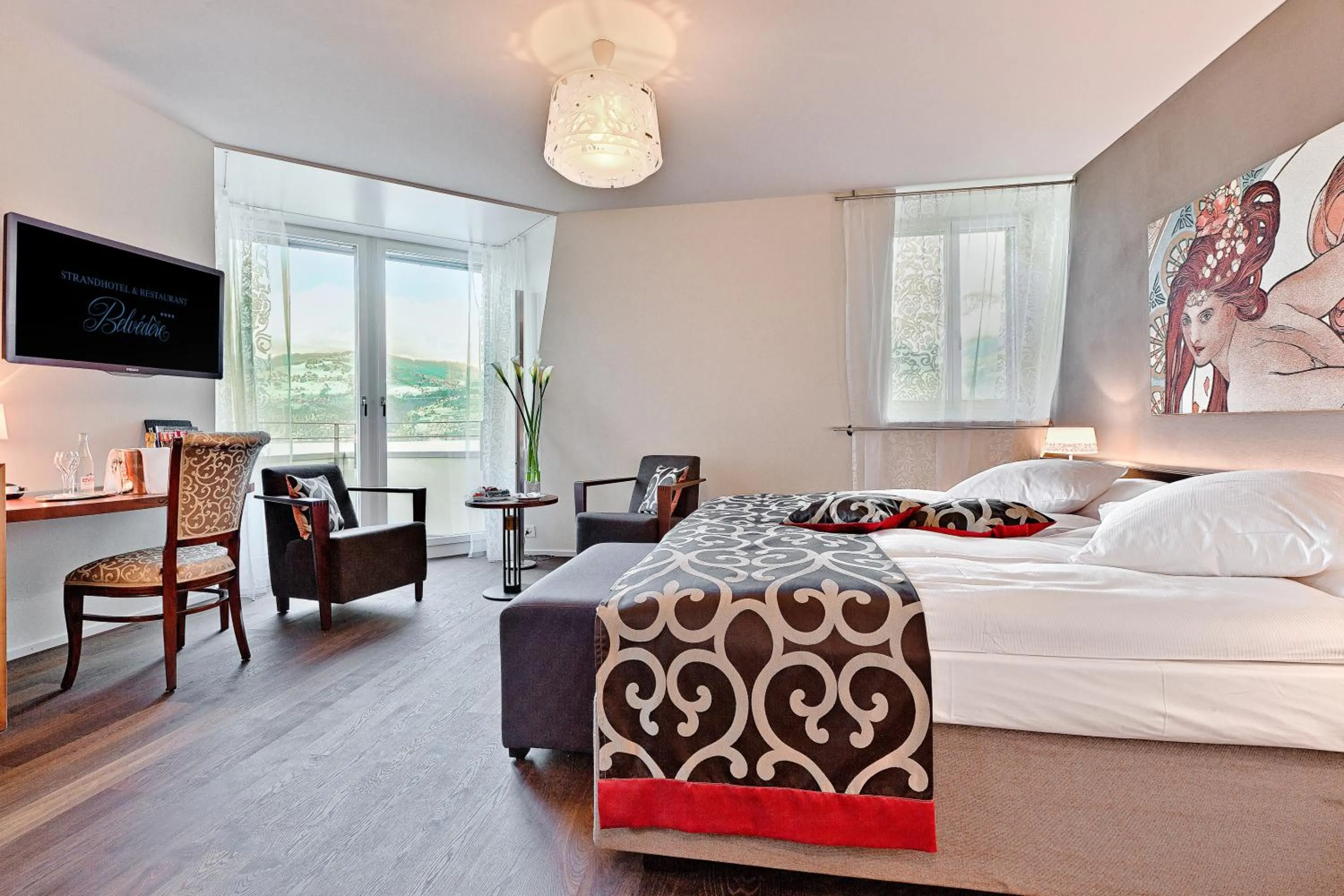 Boutique Double Room with Lake View - single occupancy in Belvédère Strandhotel