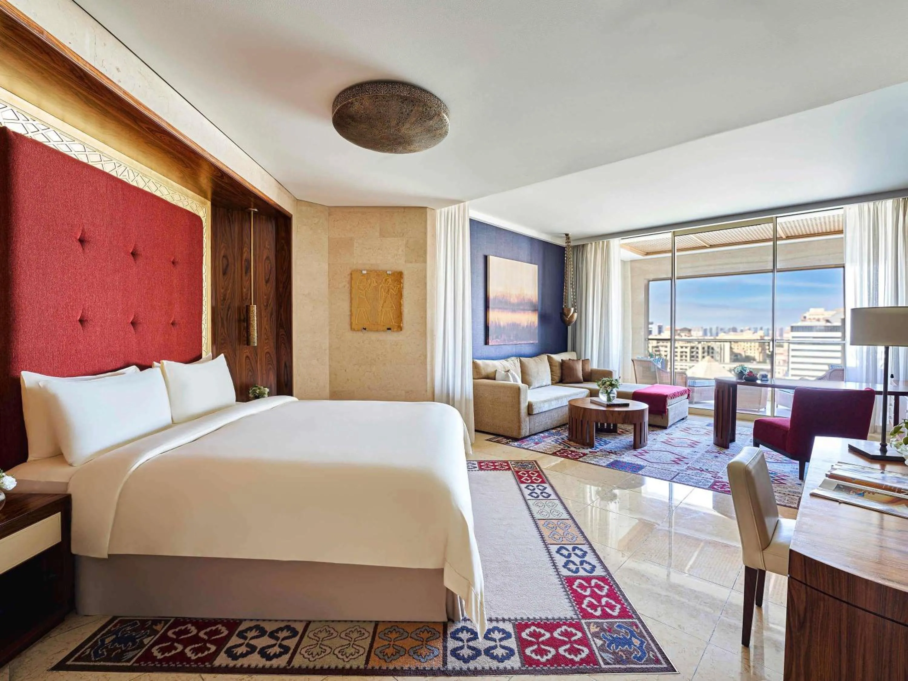 Raffles Club Room with Terrace & Club Lounge Access- including Daily Breakfast, Evening Drinks & Canapes in Raffles Dubai