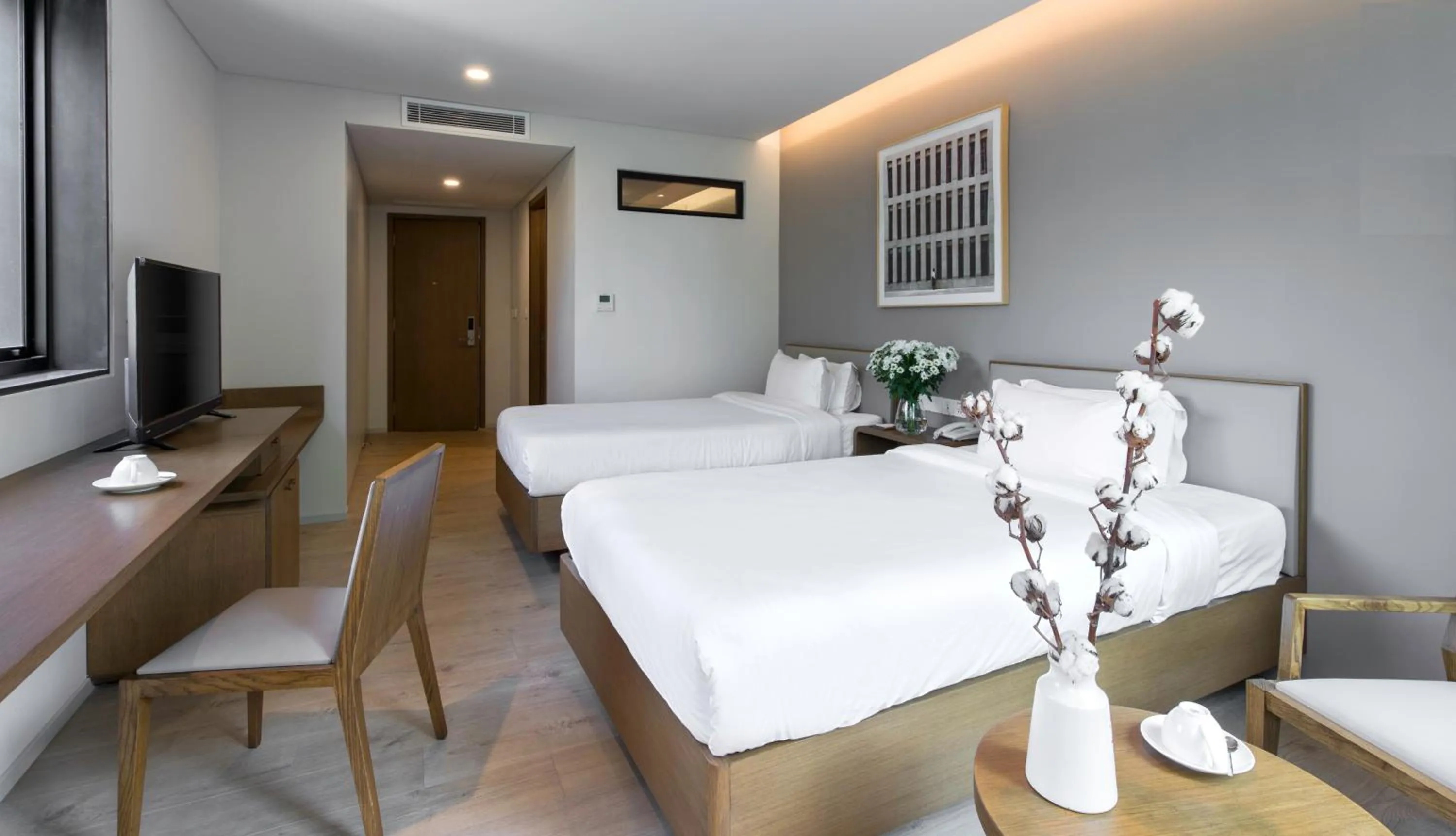 Twin Room with Garden View in BLESSED Hotel