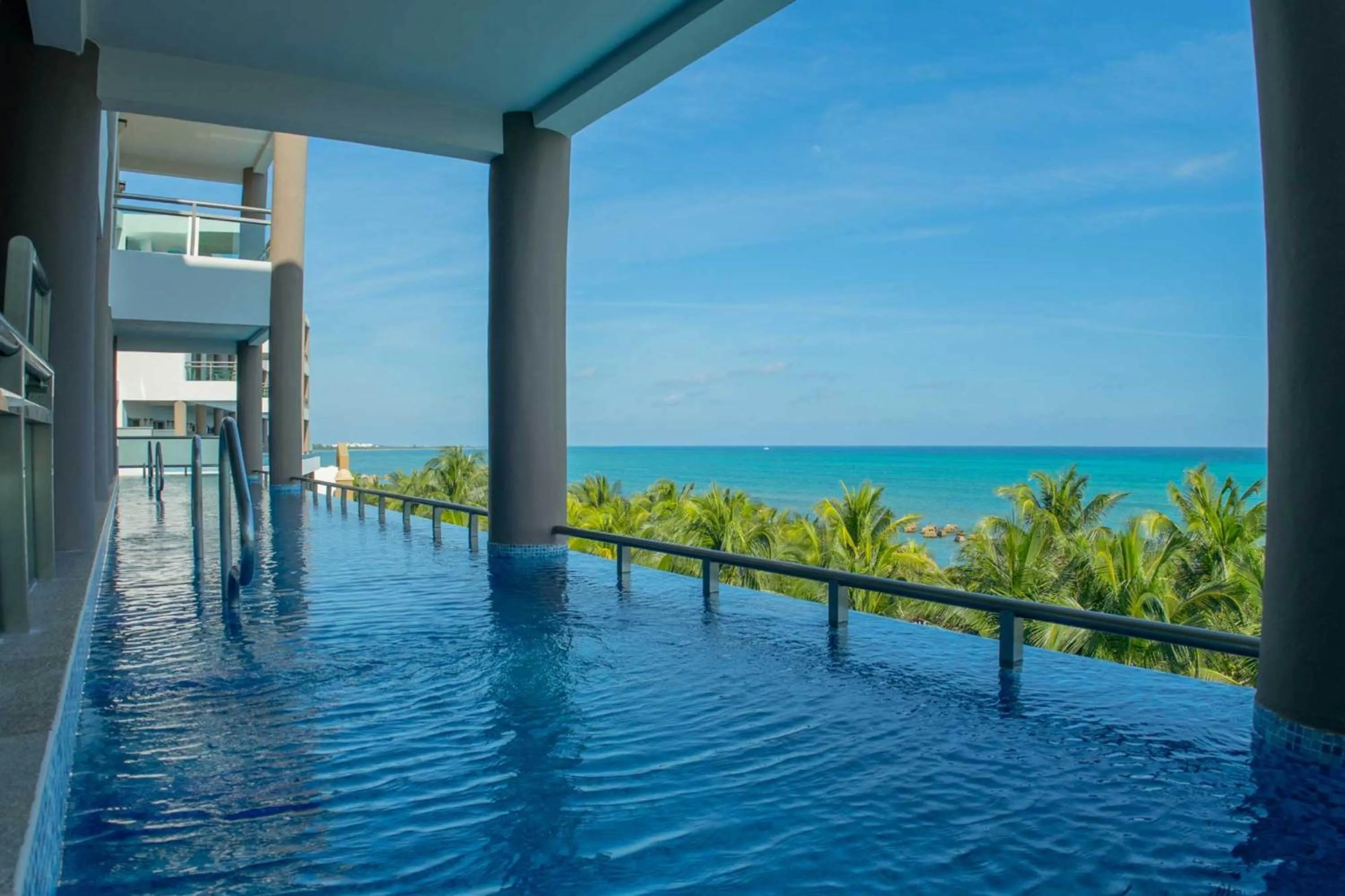 Ocean Front One Bedroom Swim Up Suite in Generations Riviera Maya Oceanfront Family Resort Catamaran, Water Park, All & More Inclusive