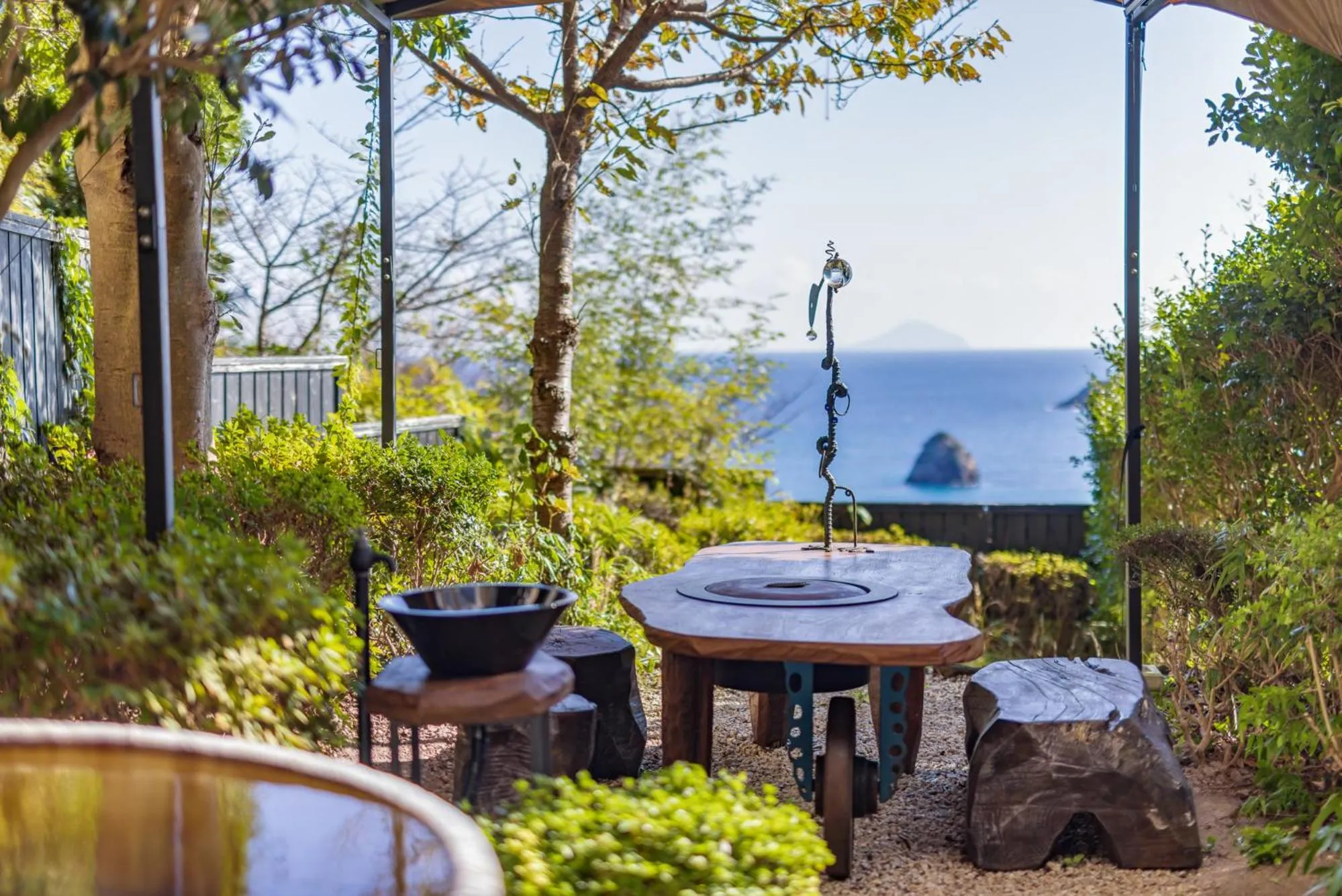Japanese-Style Room with Open-Air Wood Bath - single occupancy in Shimoda View Hotel