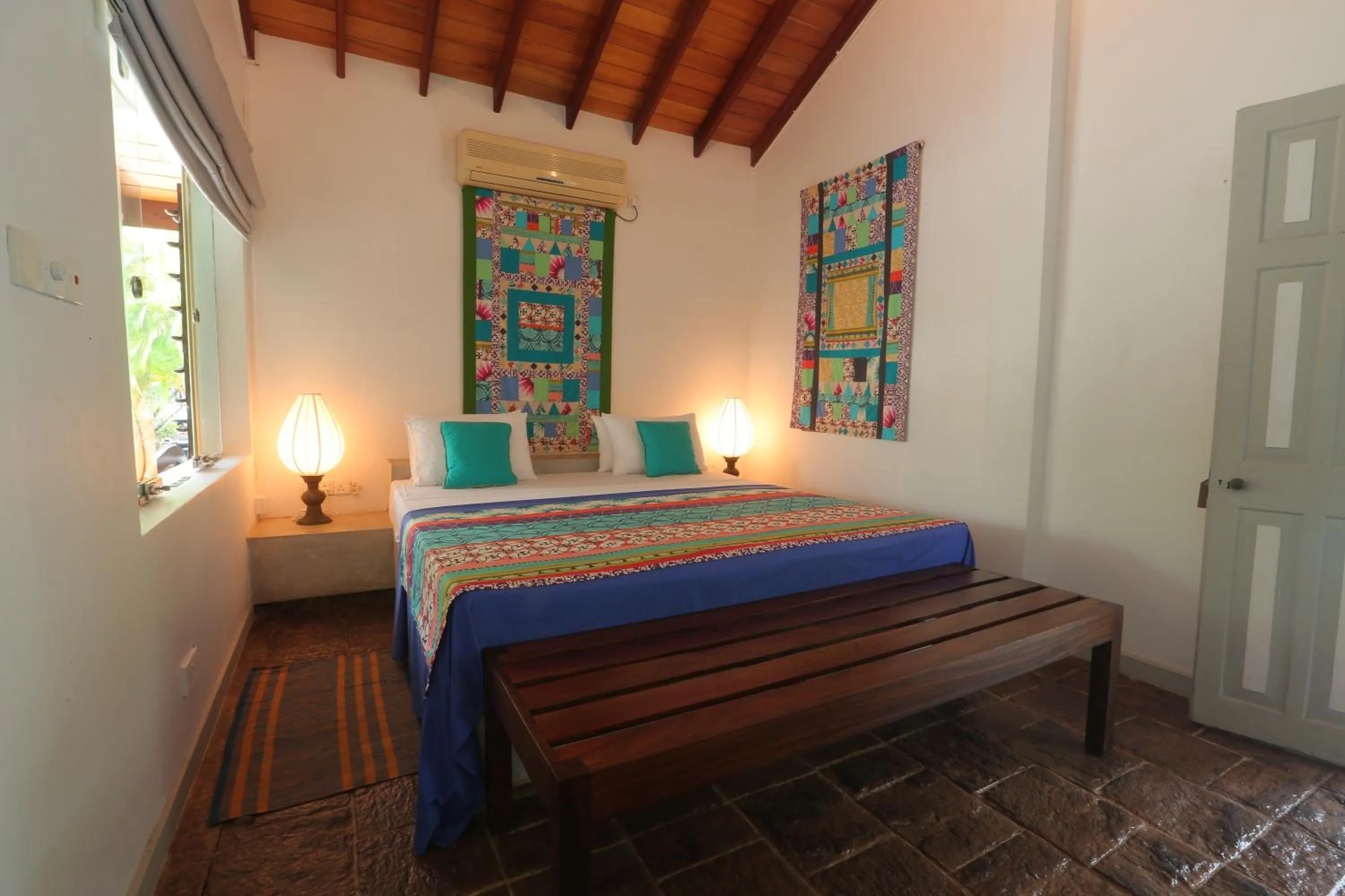 Windowed Standard Double Room - Early Check-in & Late Check-out (2 Hours) on Availability, Room Upgrade on Availability & 10% Discount on Food & Beverage - Pool View in Villa Hundira