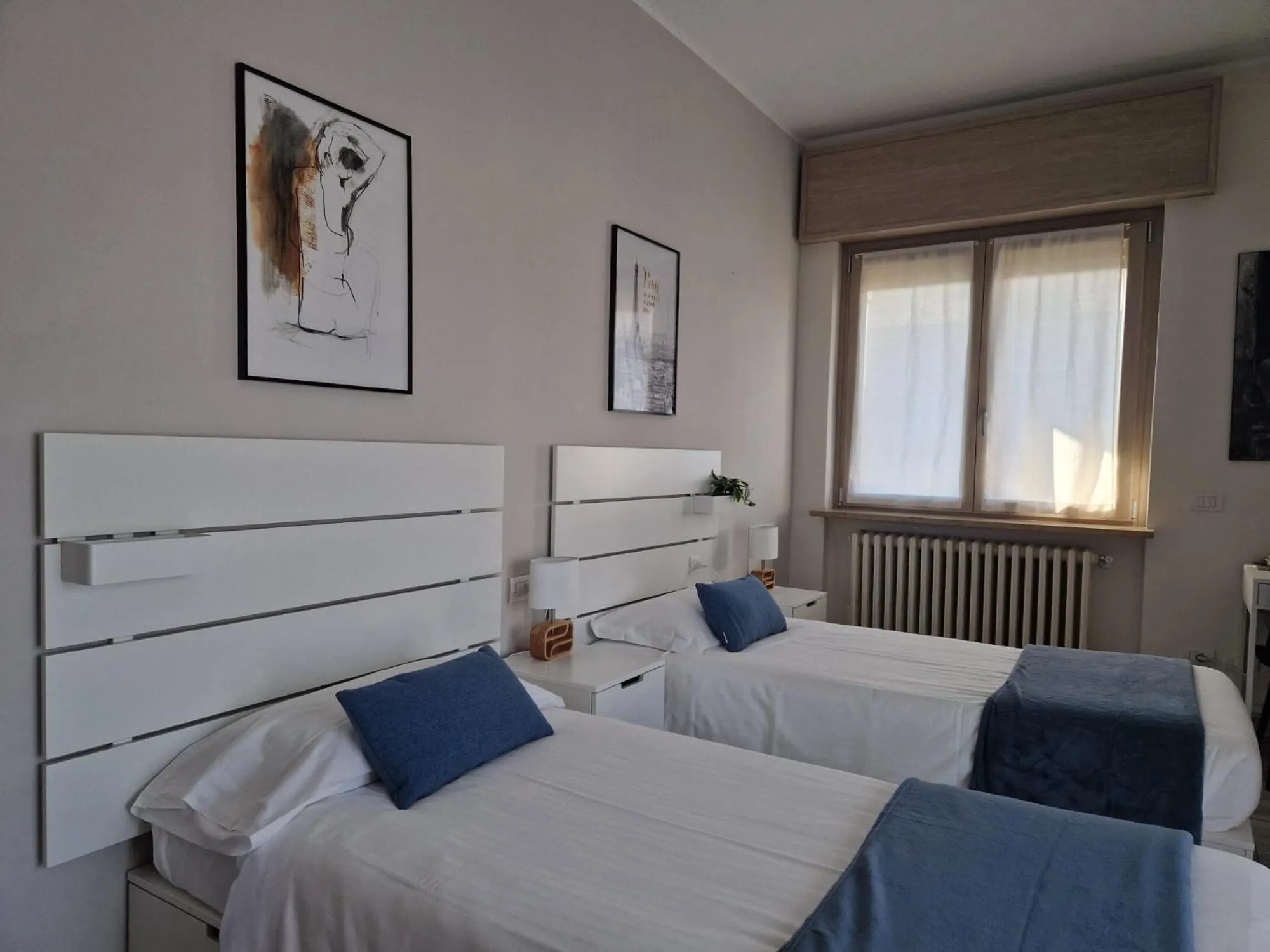 Twin Room with Balcony in BGY Airport House Grassobbio