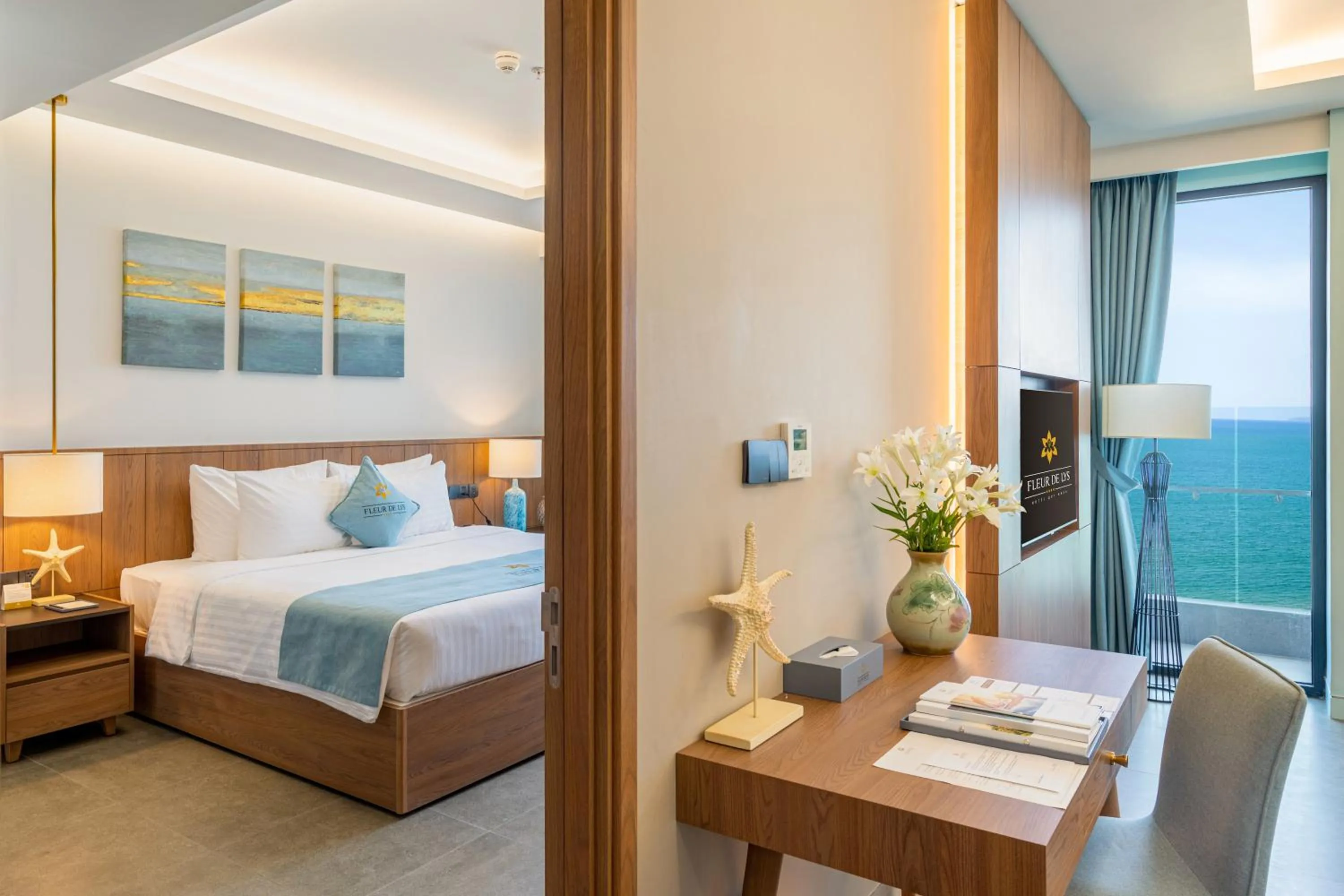 King Suite Ocean View with Balcony in Fleur de Lys Hotel Quy Nhon