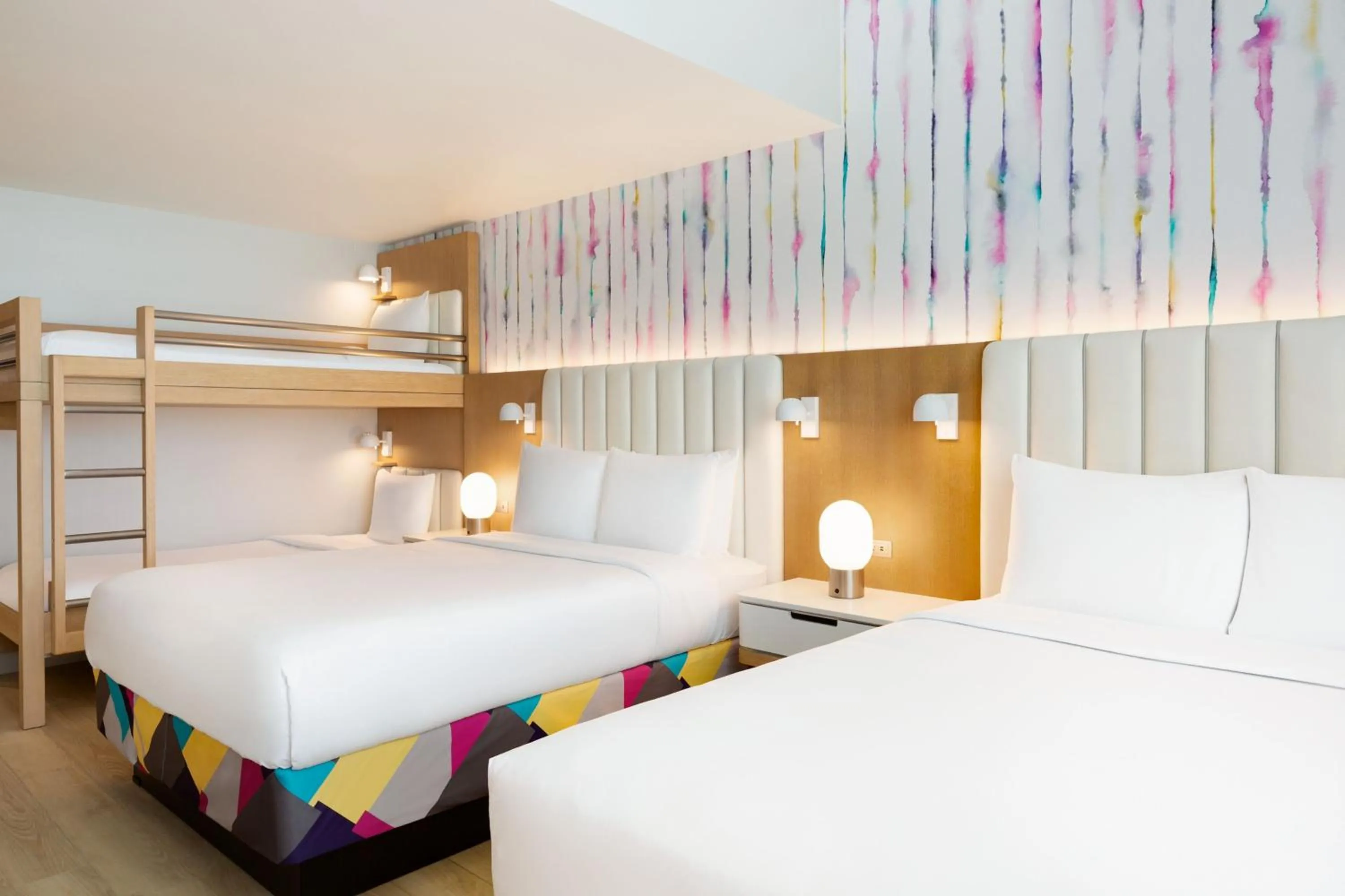 Queen Room with Two Queen Beds and Bunk Beds in The Viv Hotel, Anaheim, a Tribute Portfolio Hotel